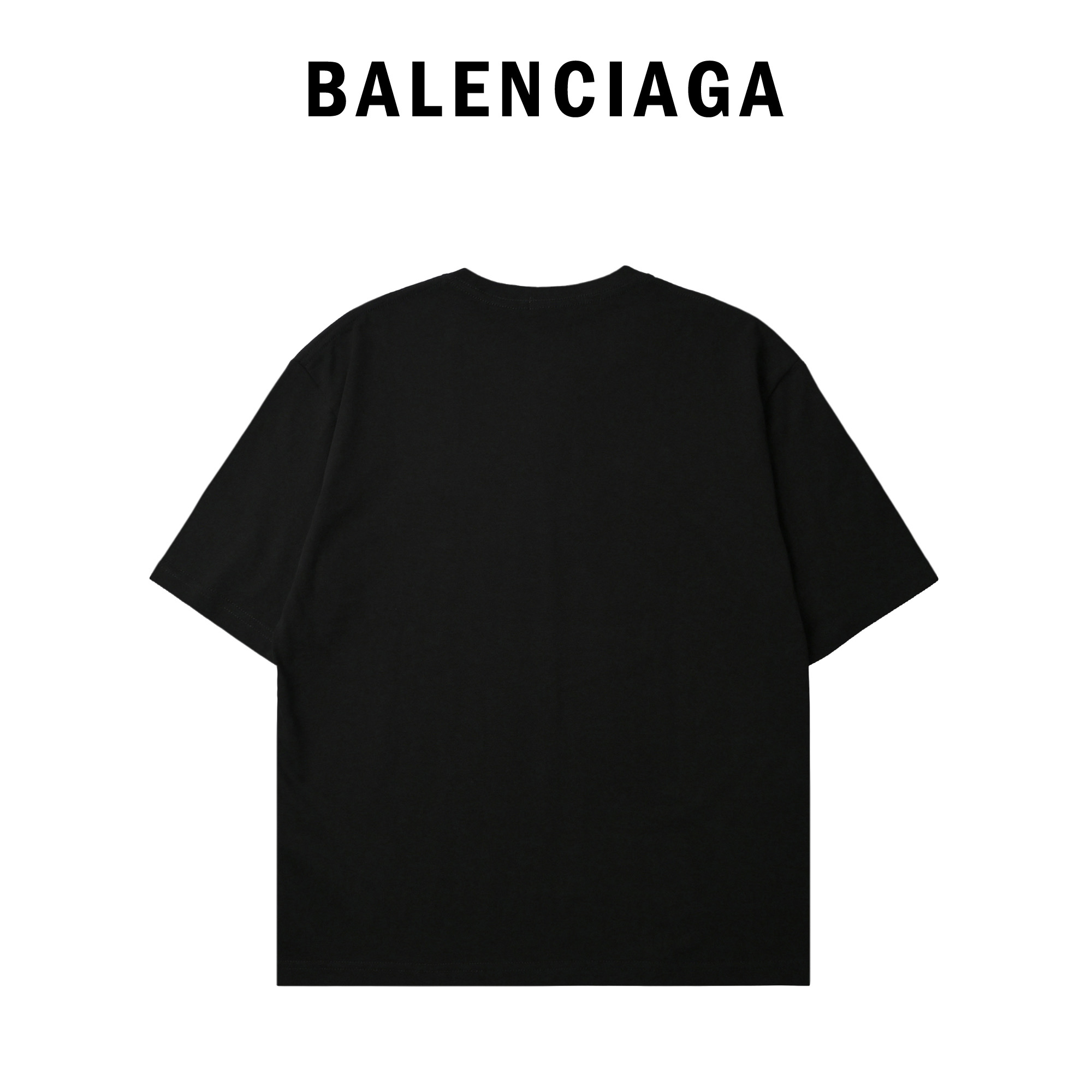 Balenciaga/巴黎世家·经典小标刺绣圆领短袖T恤 黑色 白色-Chinese UA Cheap High Quatity Brand Clothes Bags handbags Sneakers wholesale wholesaler seller from China Factory suppliers Fashion Clothing Shoes best Quality Beautiful Price Balenciaga/巴黎世家·经典小标刺绣圆领短袖T恤 黑色 白色