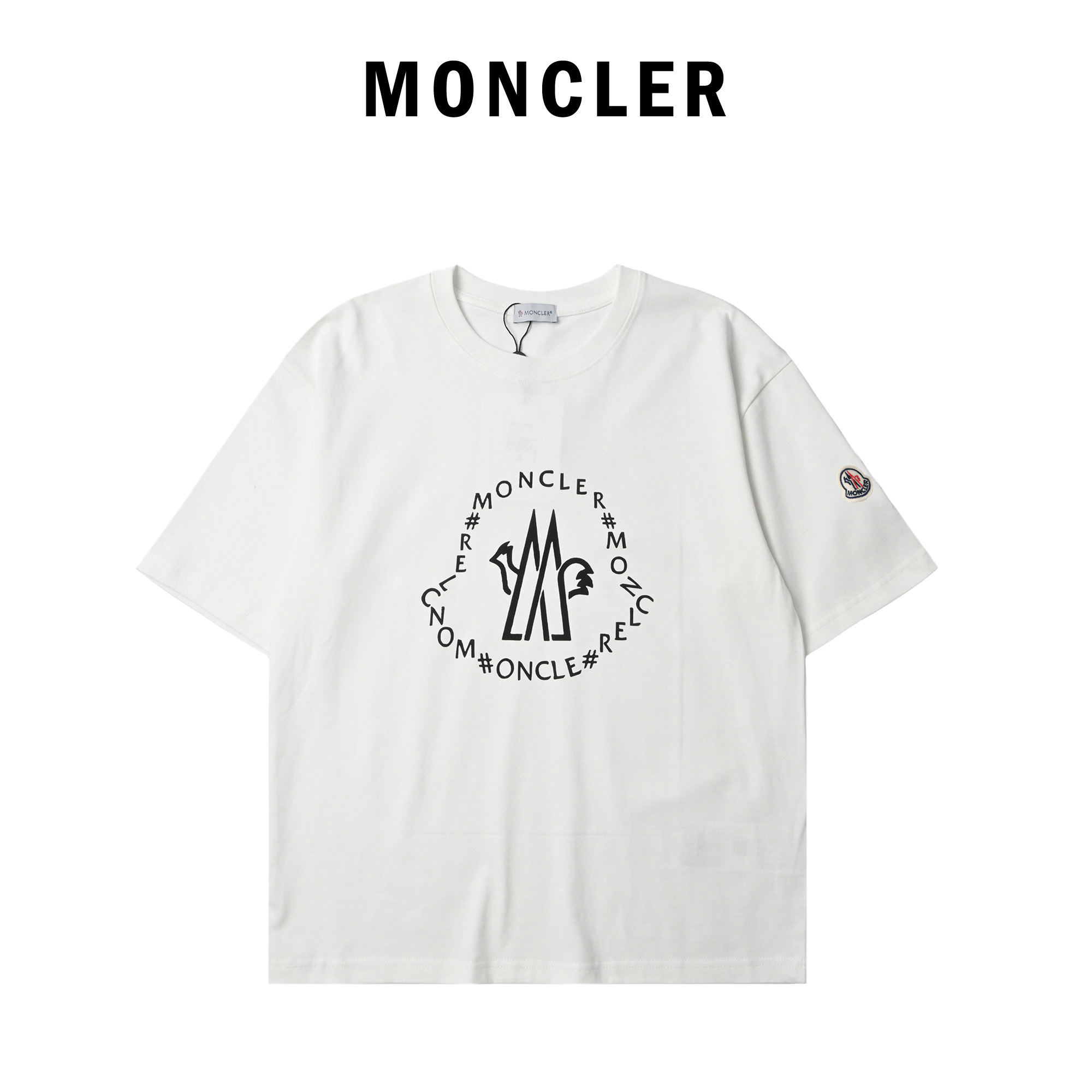Moncle* 蒙口 2025夏季新款 经典logo印花短袖T恤