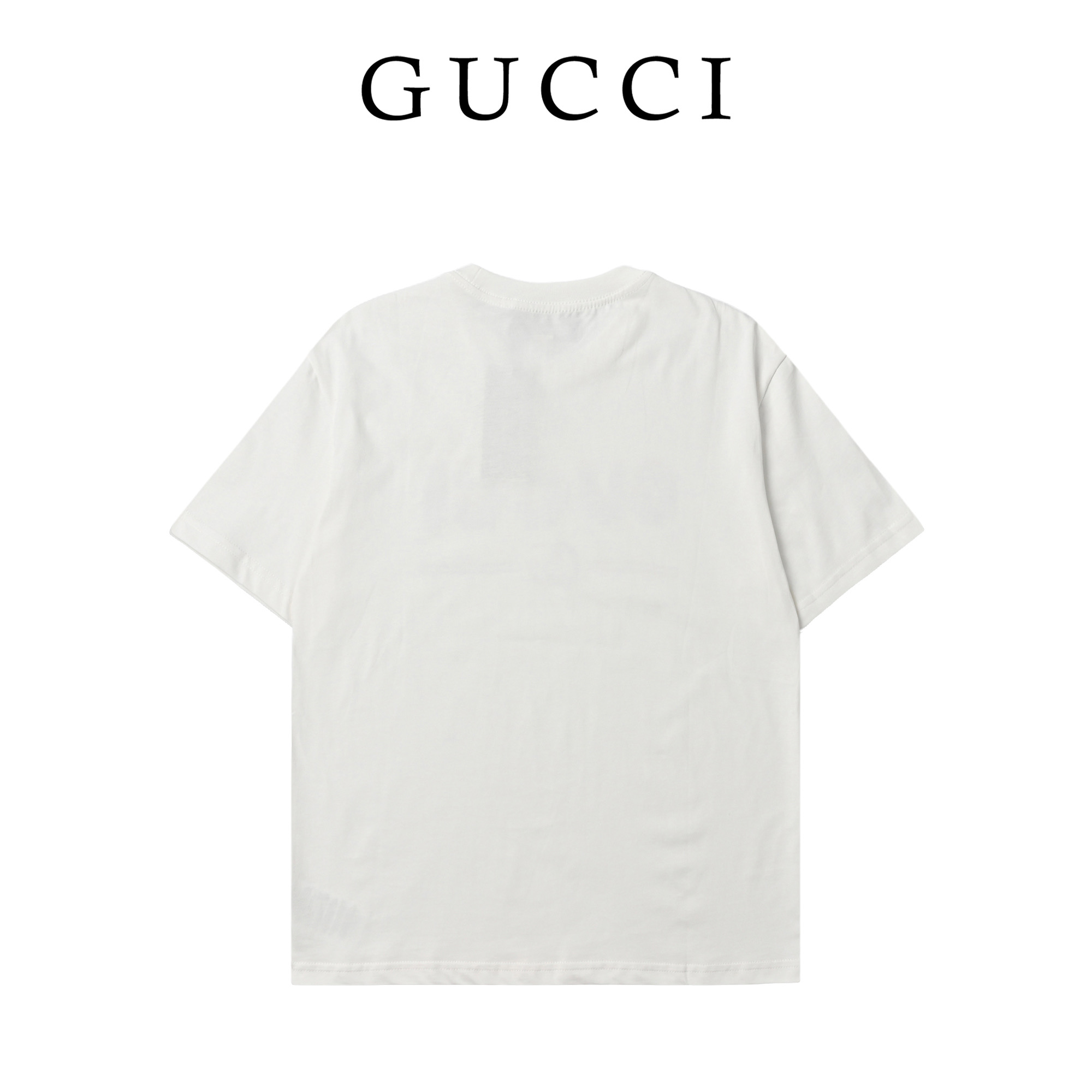 Gucci 古驰 数码字母logo高克重印花短袖T恤