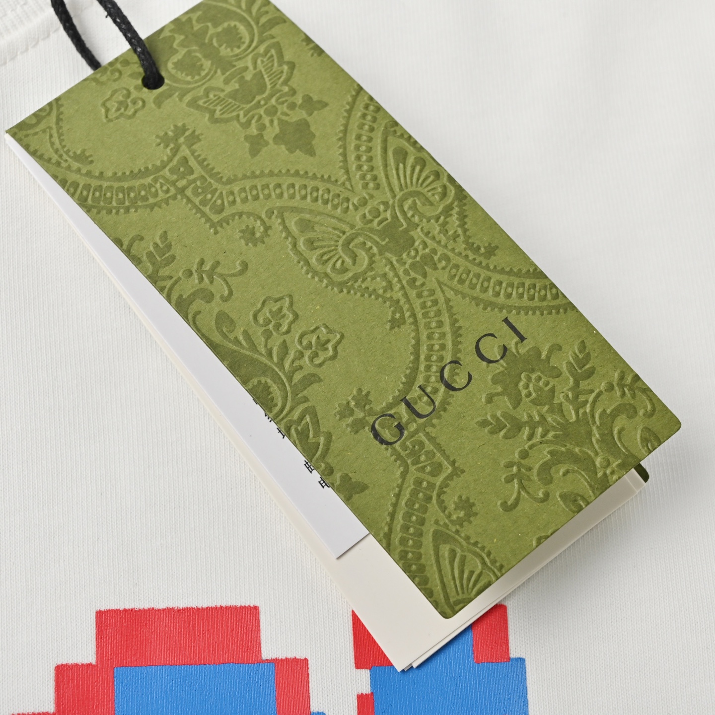 Gucci 古驰 数码字母logo高克重印花短袖T恤