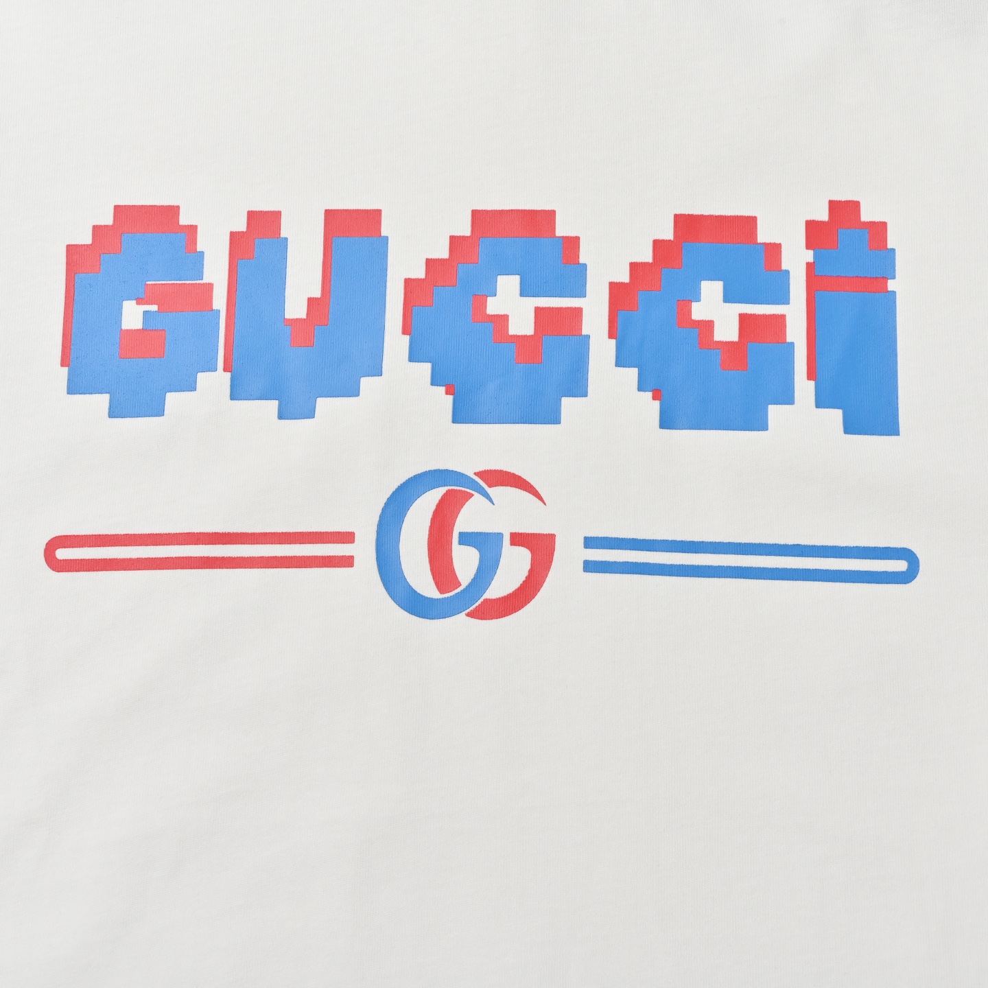 Gucci 古驰 数码字母logo高克重印花短袖T恤