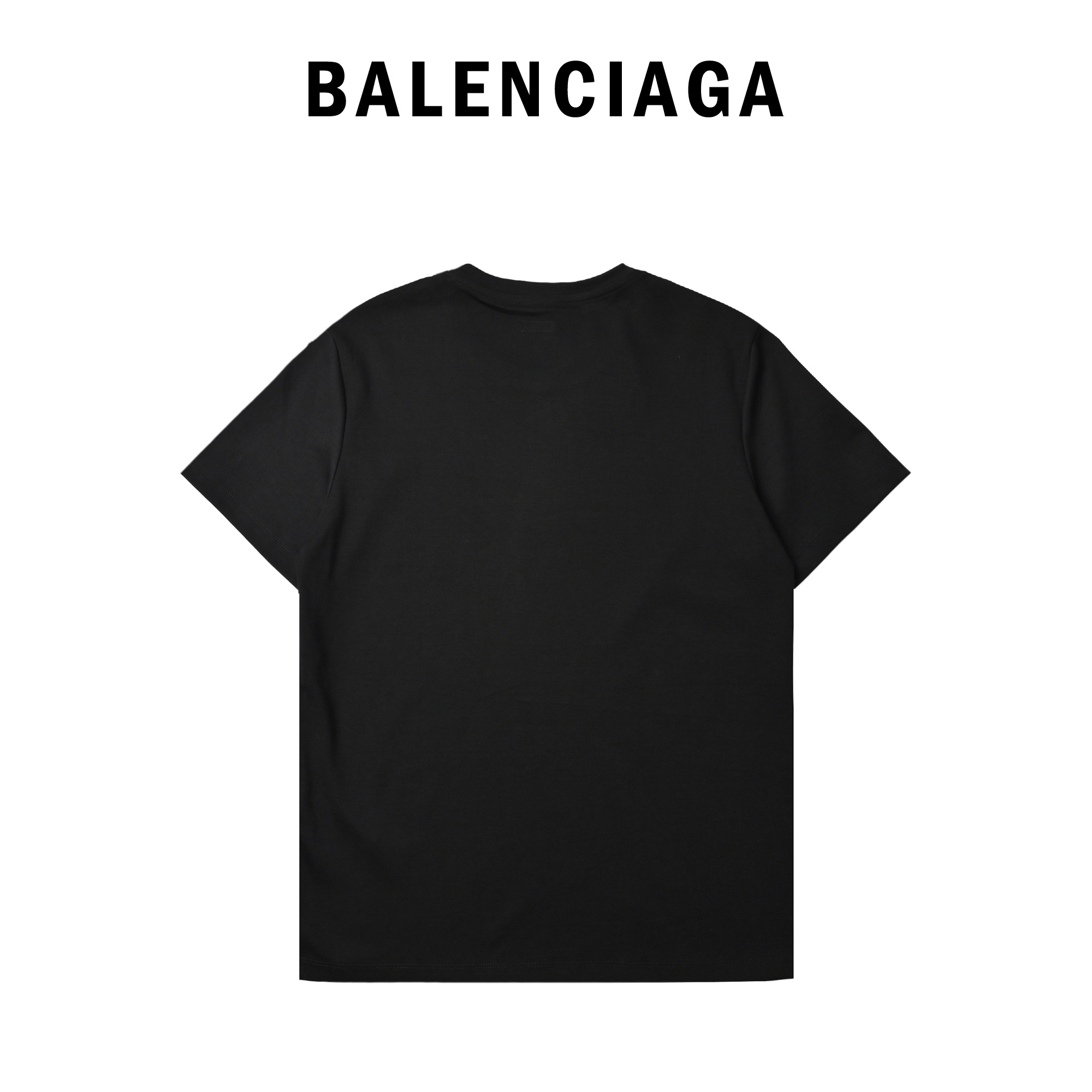 Balenciaga 巴黎世家 2025新款 镶钻图腾短袖T恤