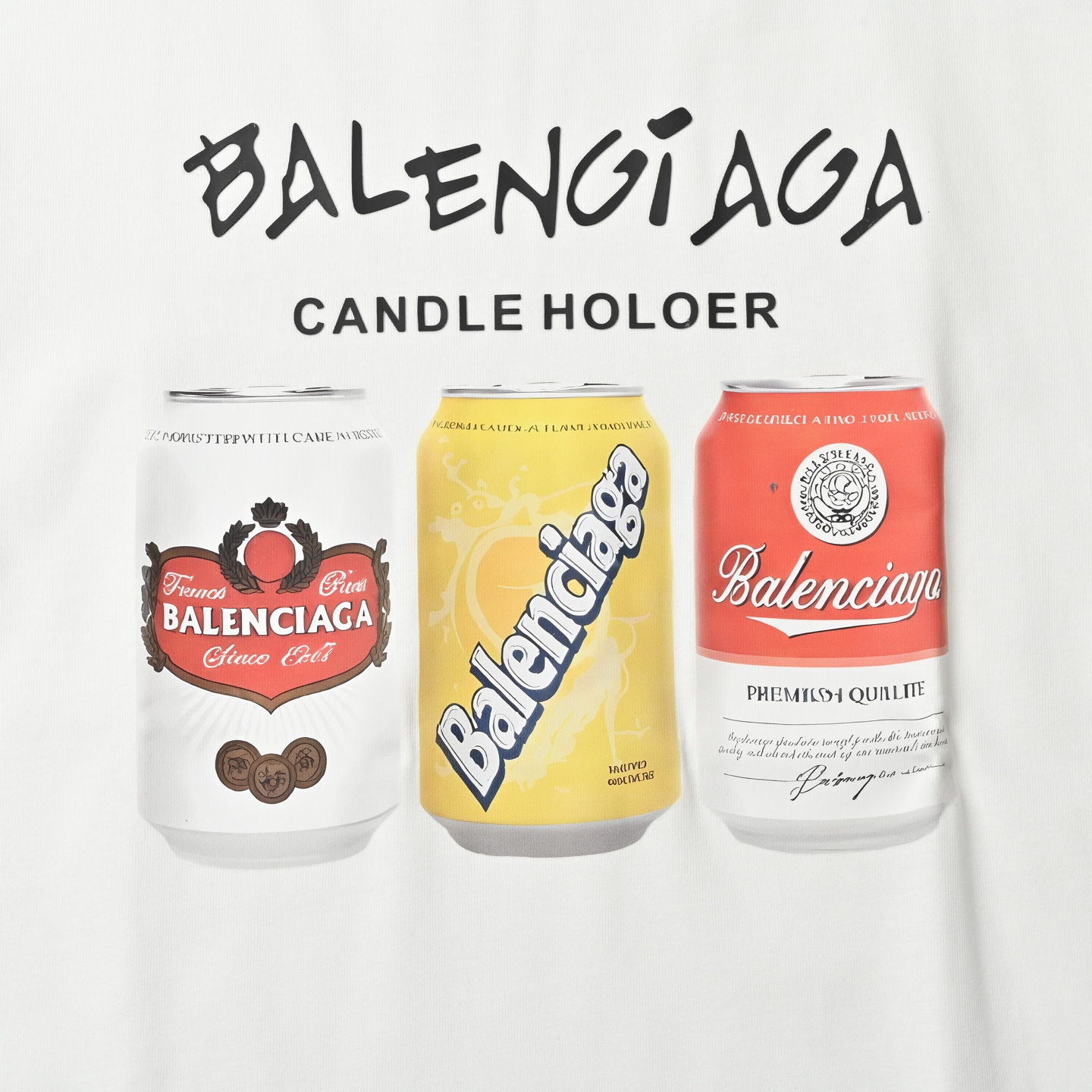 BALENCIAGA 巴黎世家 易拉罐字母印花短袖T恤 Logo标识印花-Chinese UA Cheap High Quatity Brand Clothes Bags handbags Sneakers wholesale wholesaler seller from China Factory suppliers Fashion Clothing Shoes best Quality Beautiful Price BALENCIAGA 巴黎世家 易拉罐字母印花短袖T恤 Logo标识印花
