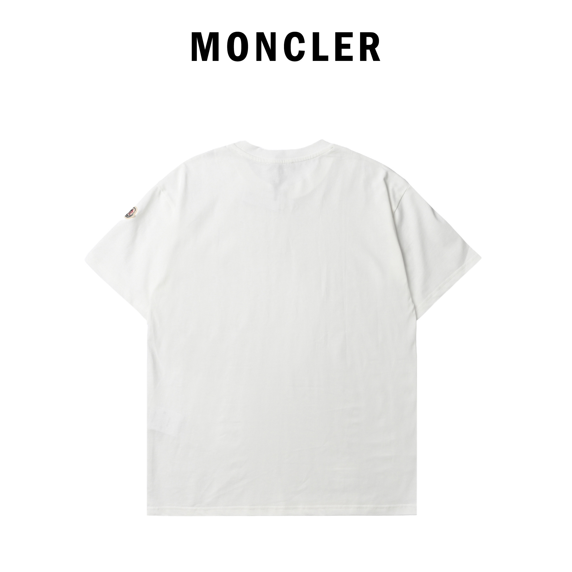 MONCLER蒙口M字母猫耳朵logo圆领短袖T恤-Chinese UA Cheap High Quatity Brand Clothes Bags handbags Sneakers wholesale wholesaler seller from China Factory suppliers Fashion Clothing Shoes best Quality Beautiful Price MONCLER蒙口M字母猫耳朵logo圆领短袖T恤