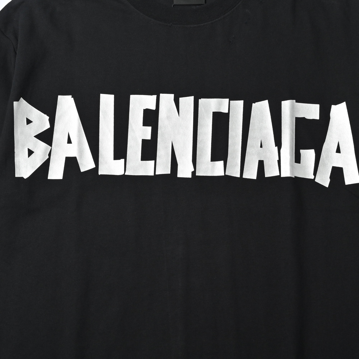 Balenciaga 巴黎世家 银白胶带短袖T恤