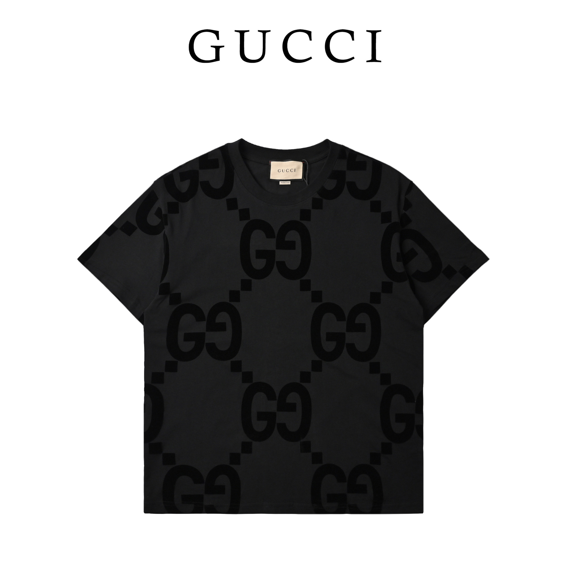 Gucci 古驰 植绒大G高克重短袖T恤