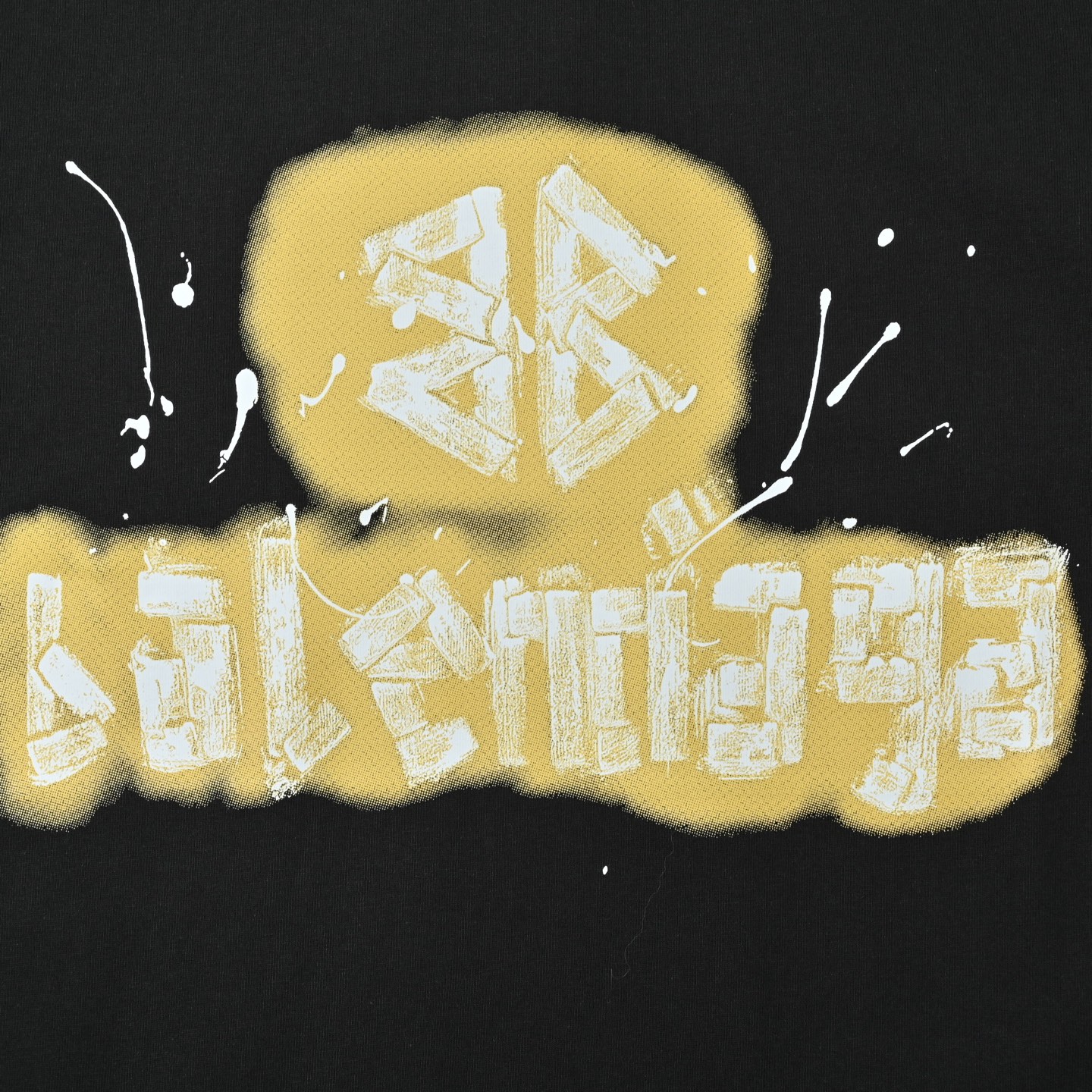 Balenciaga 巴黎世家 黄色字母彩印短袖T恤