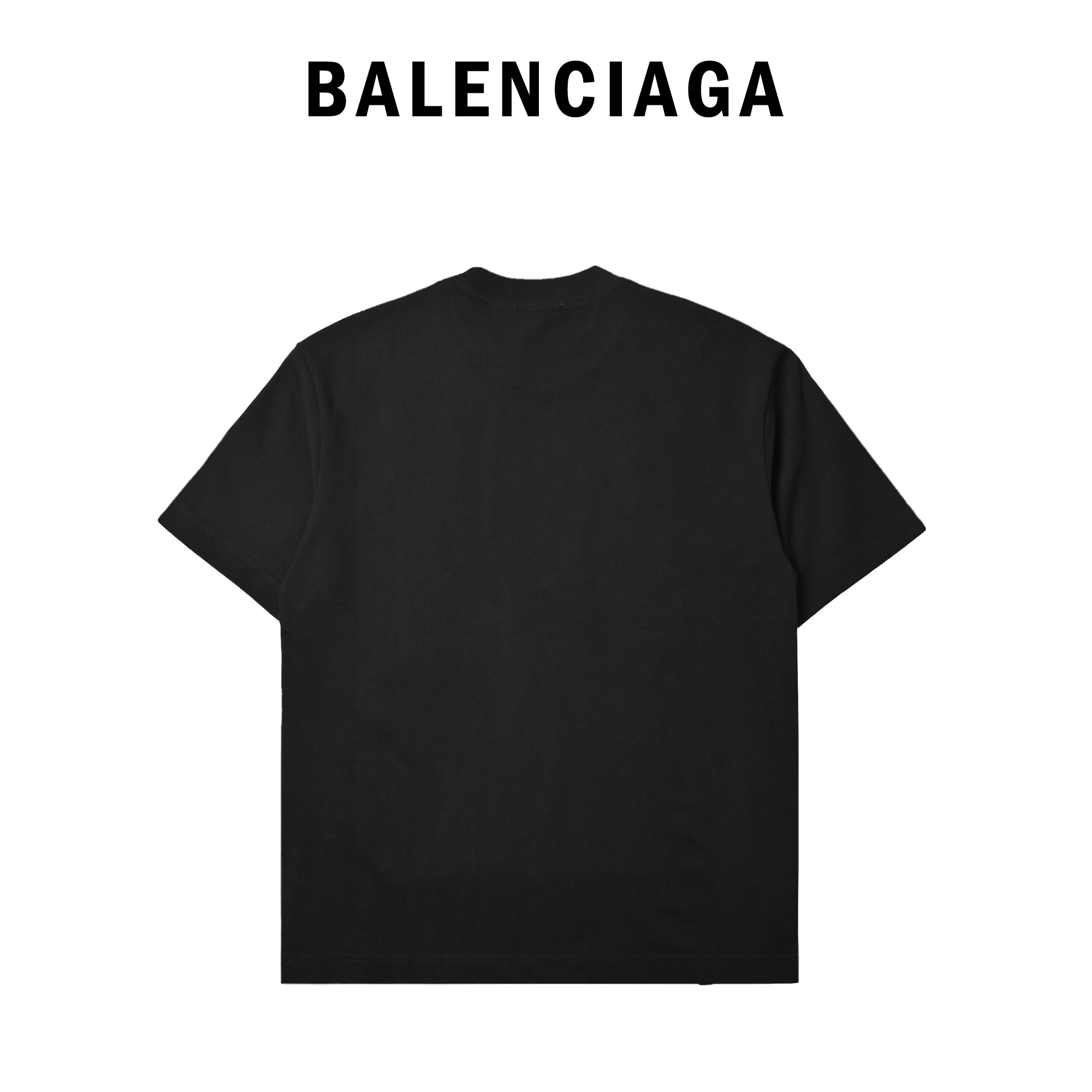 Balenciaga 巴黎世家 黄色字母彩印短袖T恤