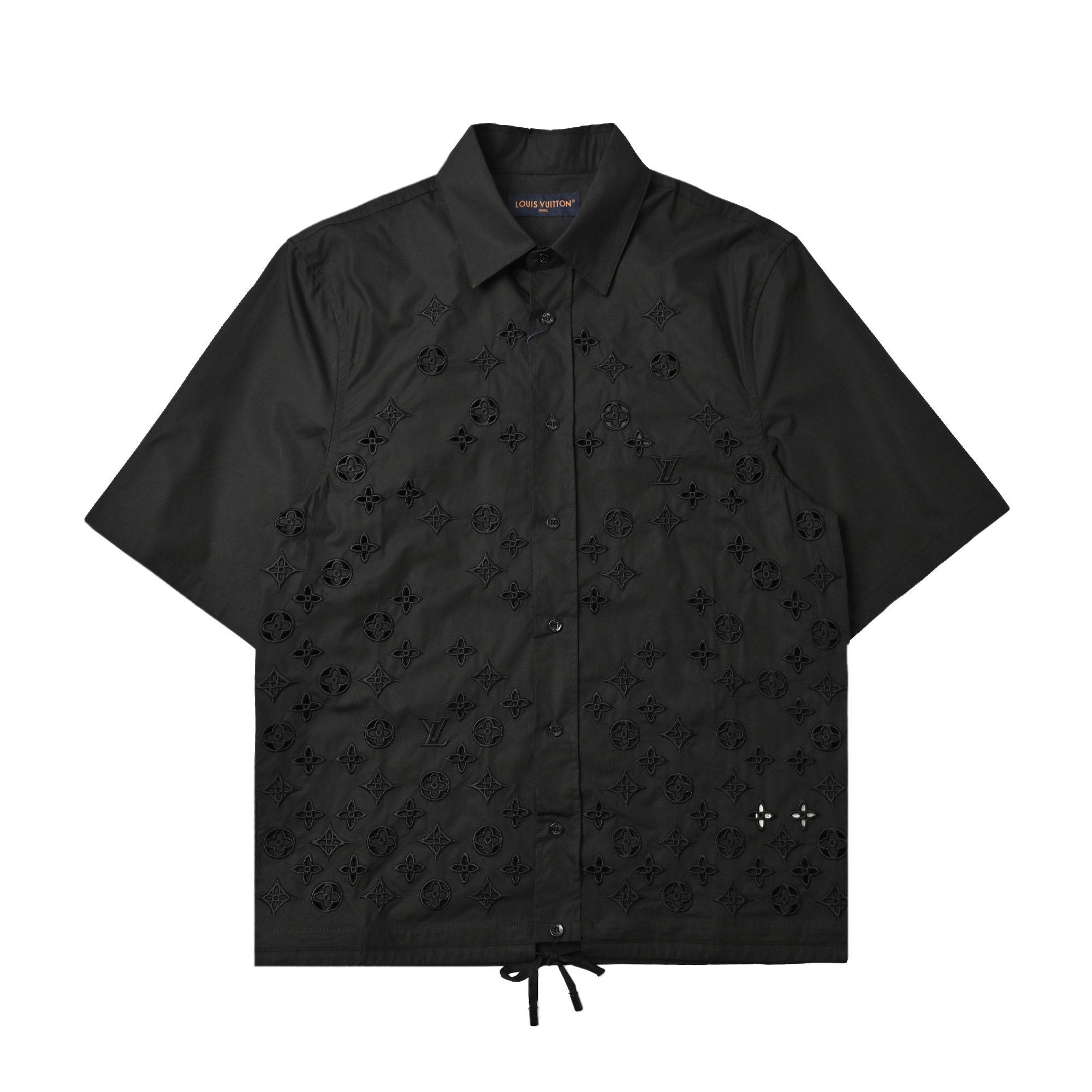 Louis Vuitton 路易威登 彩色老花刺绣短袖衬衫