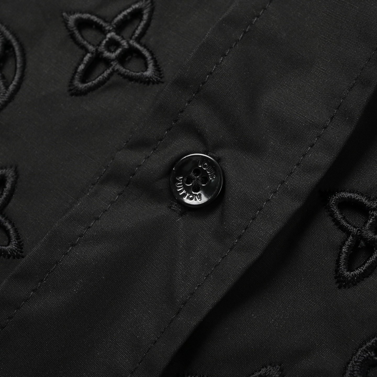 Louis Vuitton 路易威登 彩色老花刺绣短袖衬衫