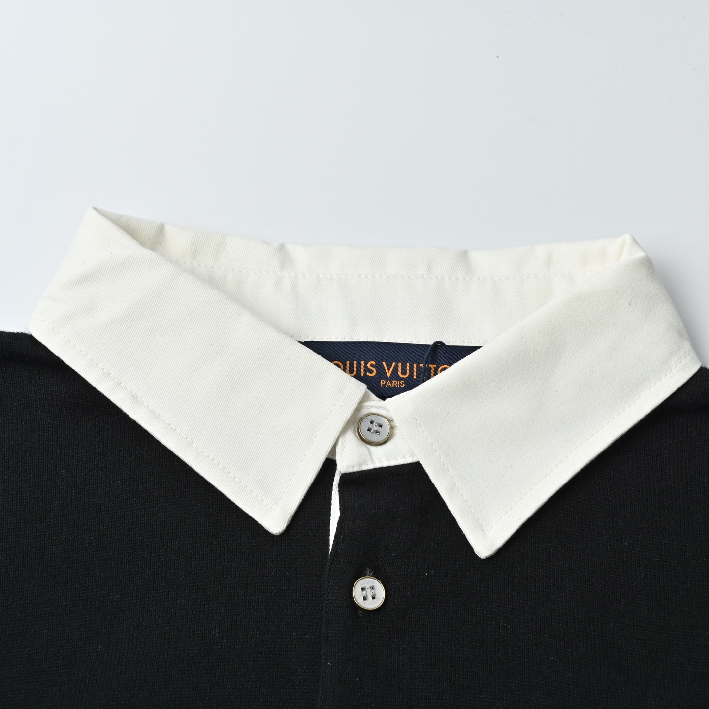 Louis Vuitton 路易威登 绿色拼接Polo短袖衬衫