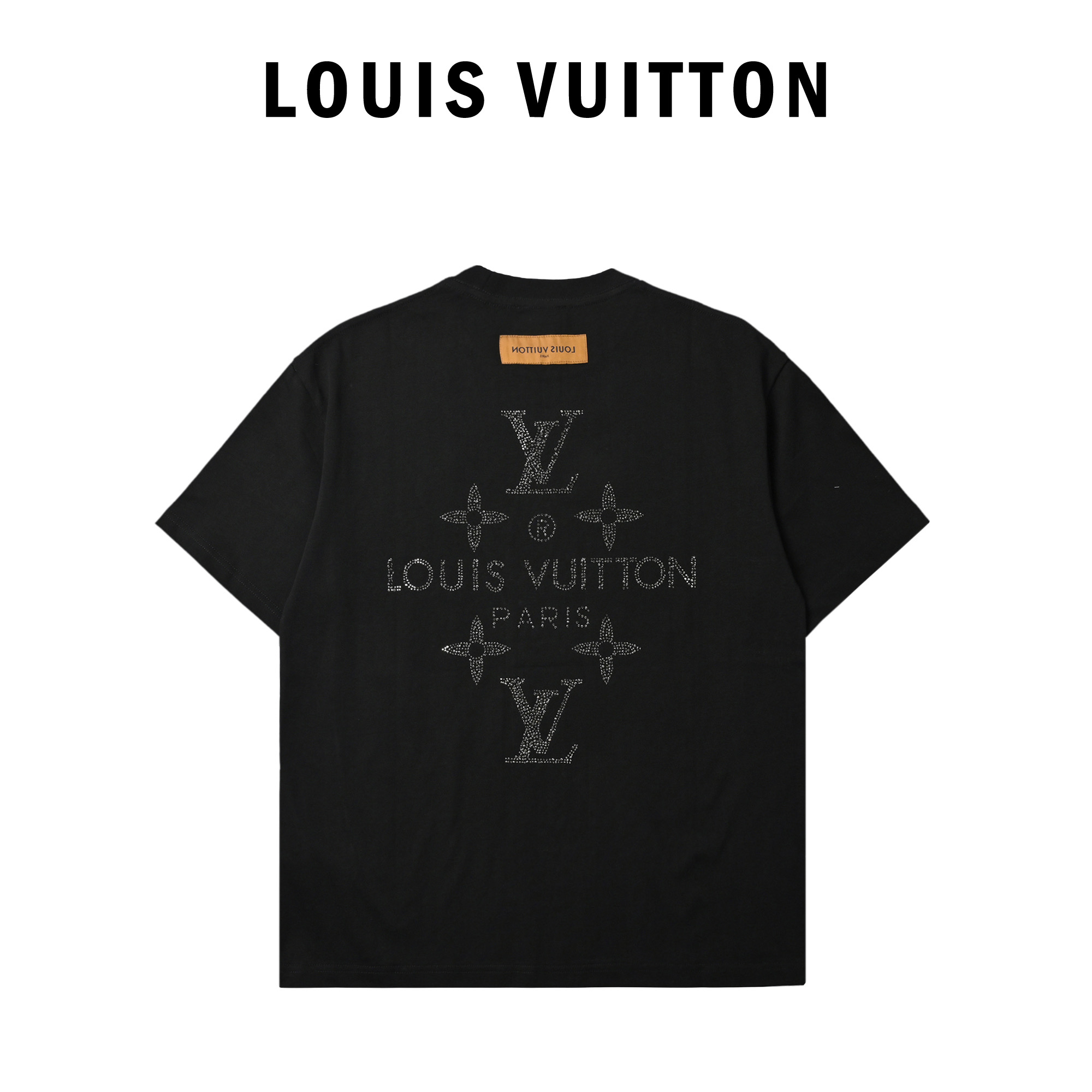 Louis Vuitton 路易威登 前后烫钻短袖T恤