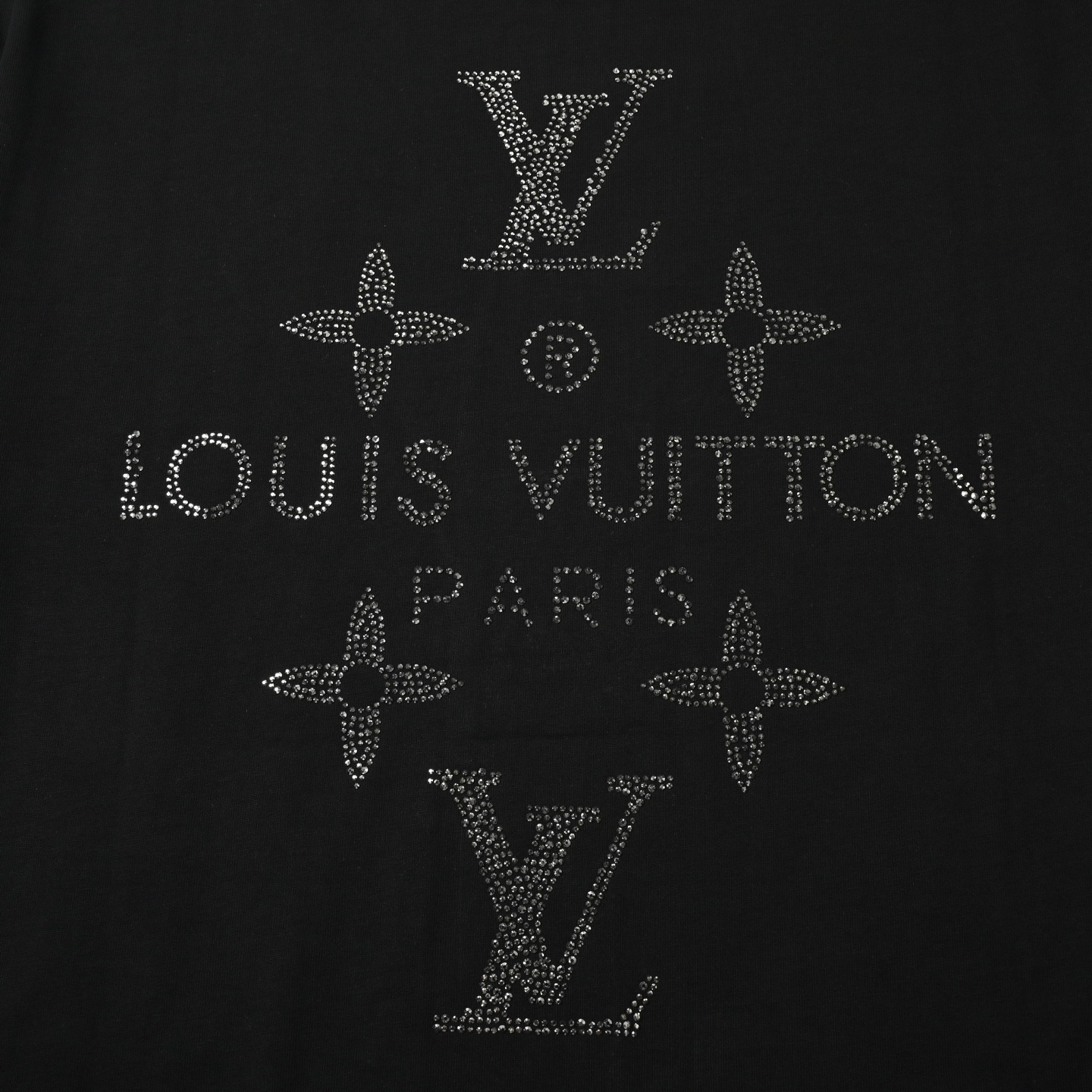 Louis Vuitton 路易威登 前后烫钻短袖T恤