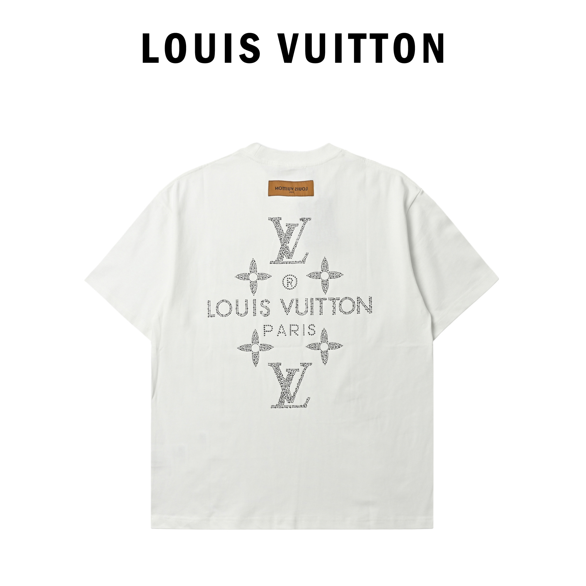 Louis Vuitton 路易威登 前后烫钻短袖T恤