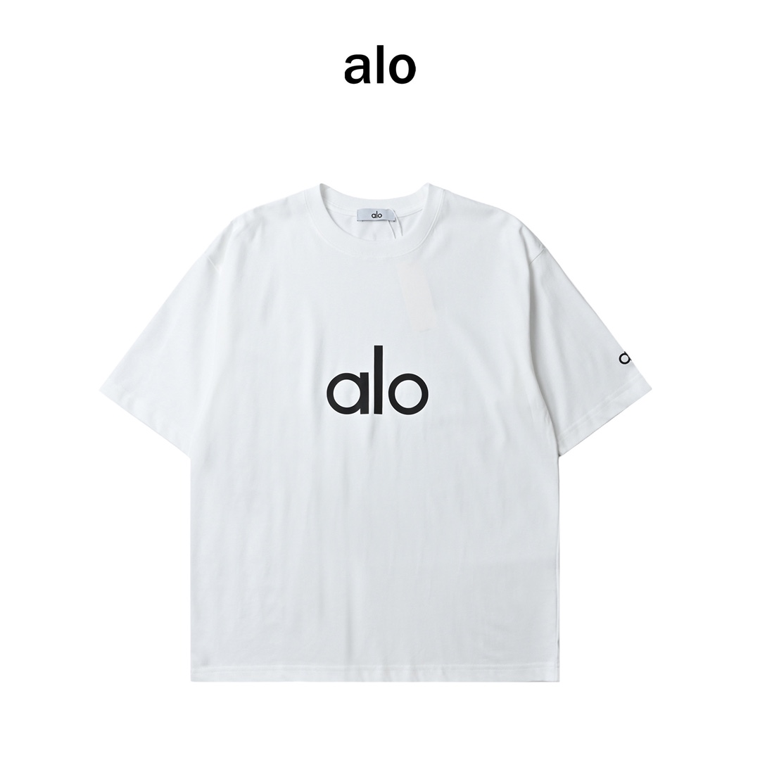 Alo Yoga 简约字母纯色短袖T恤