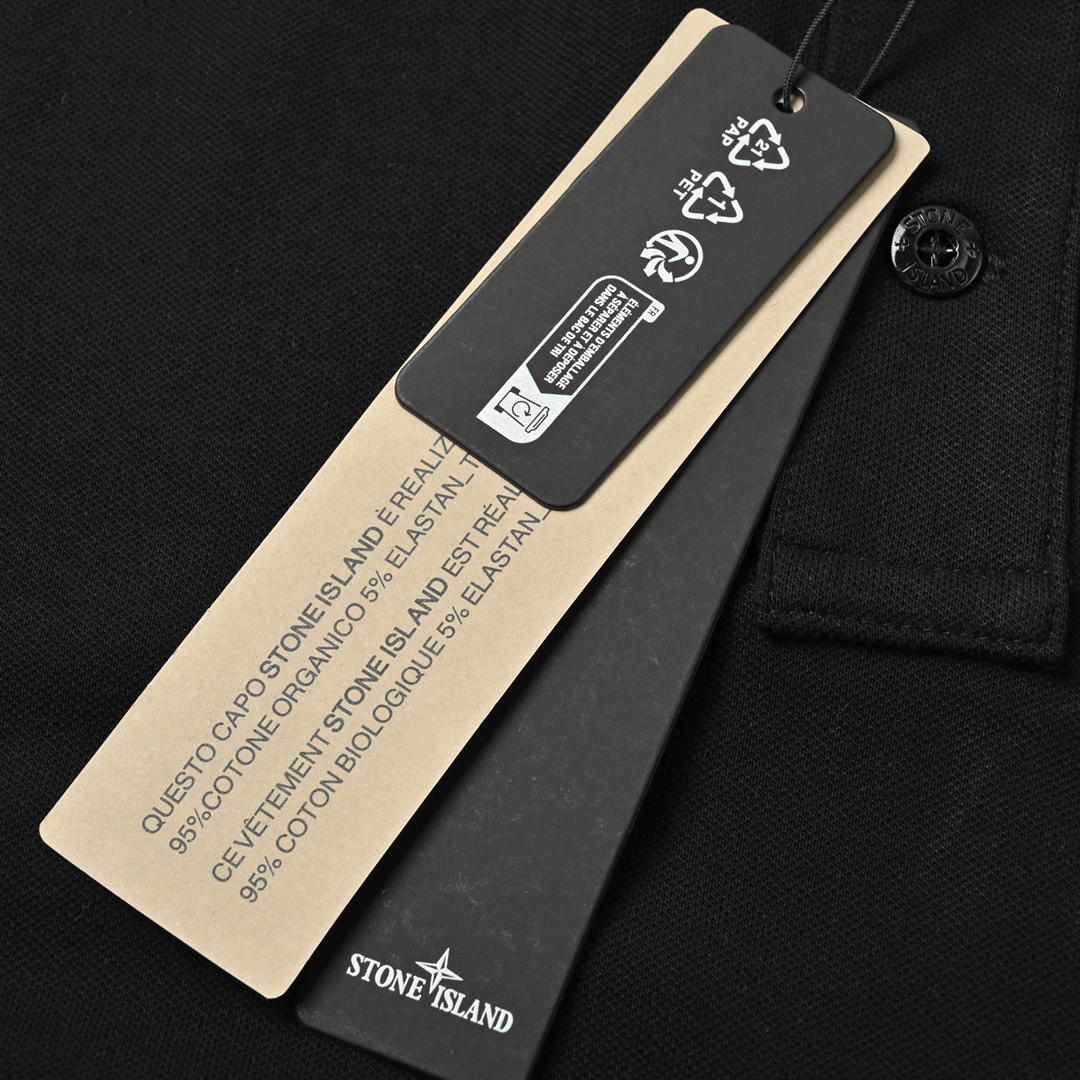 stone island 石头岛 胸前小标polo衫短袖T恤