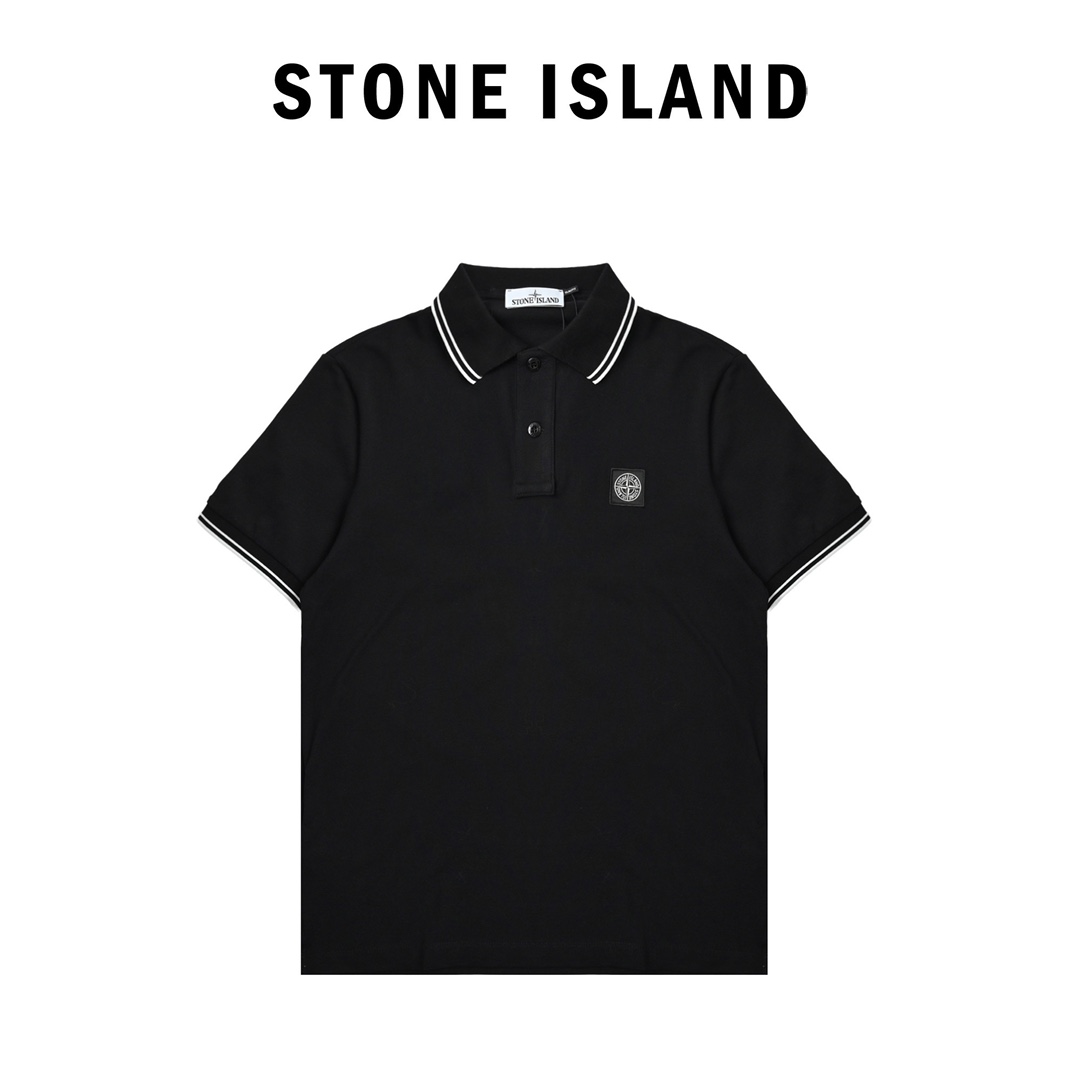 stone island 石头岛 胸前小标polo衫短袖T恤