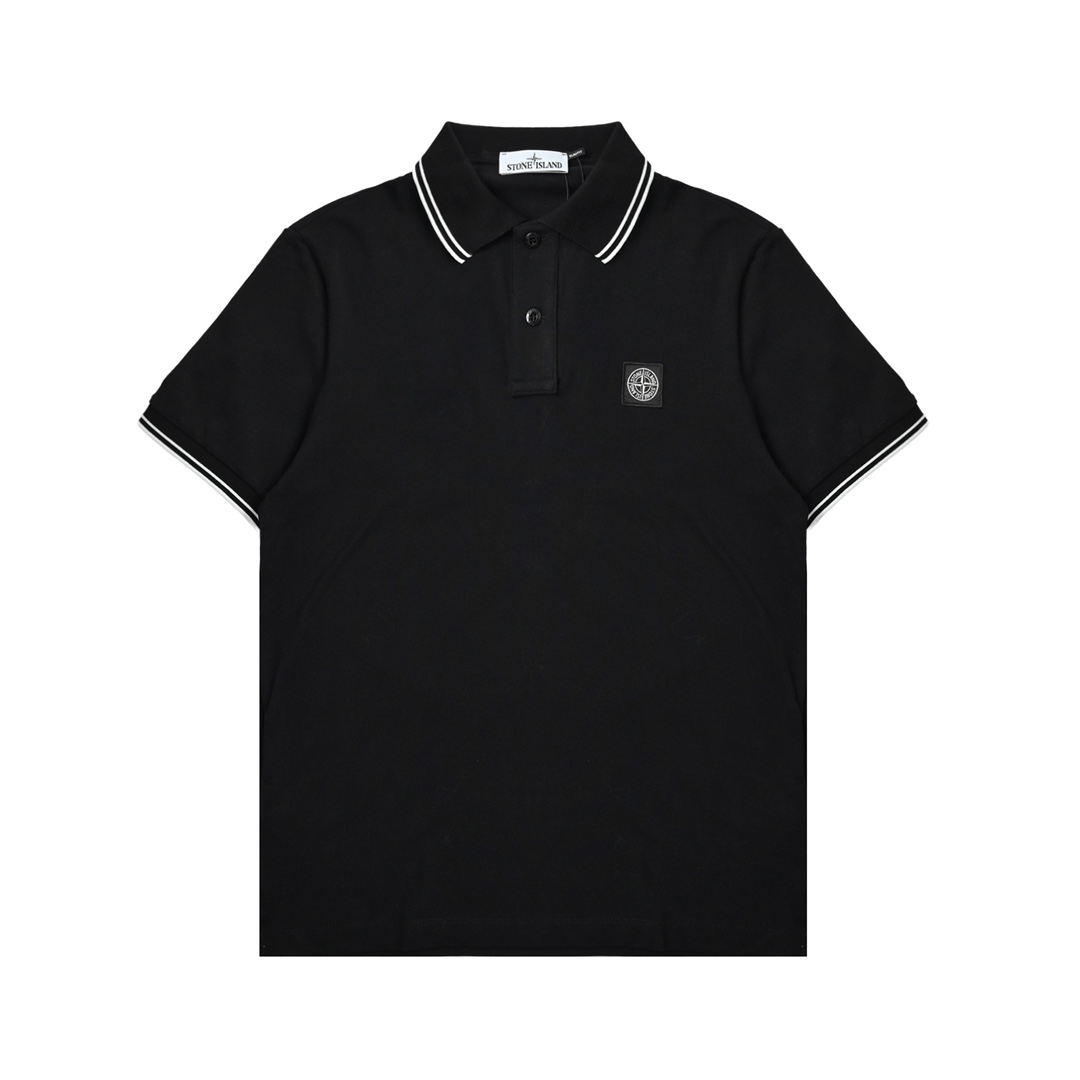 stone island 石头岛 胸前小标polo衫短袖T恤