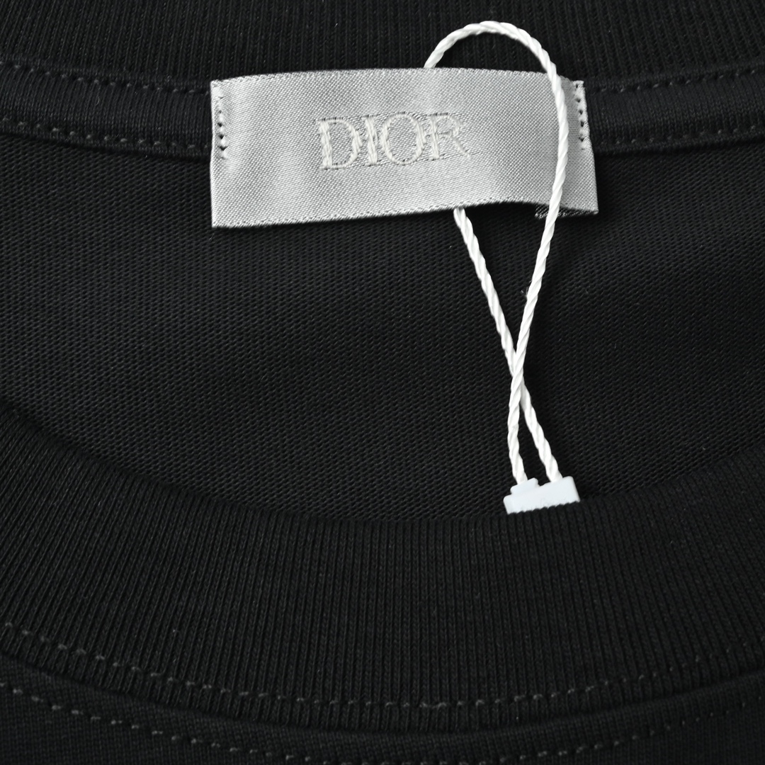 Dior 迪奥 花卉刺绣字母短袖T恤 经典的胸前大立体刺绣LOGO