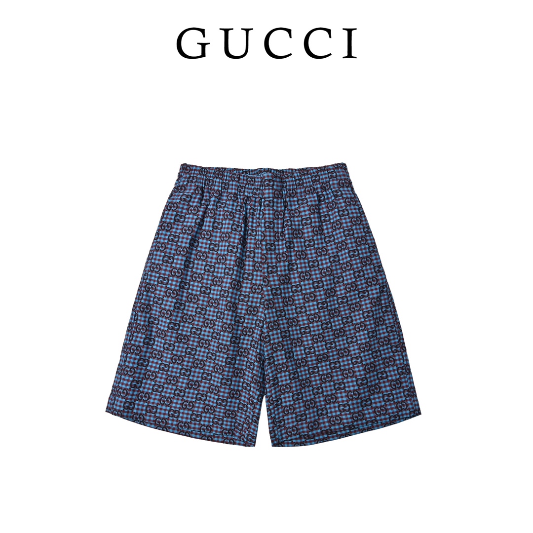 Gucci 古驰 2025SS 双G提花满印套装短裤 双G提花短裤