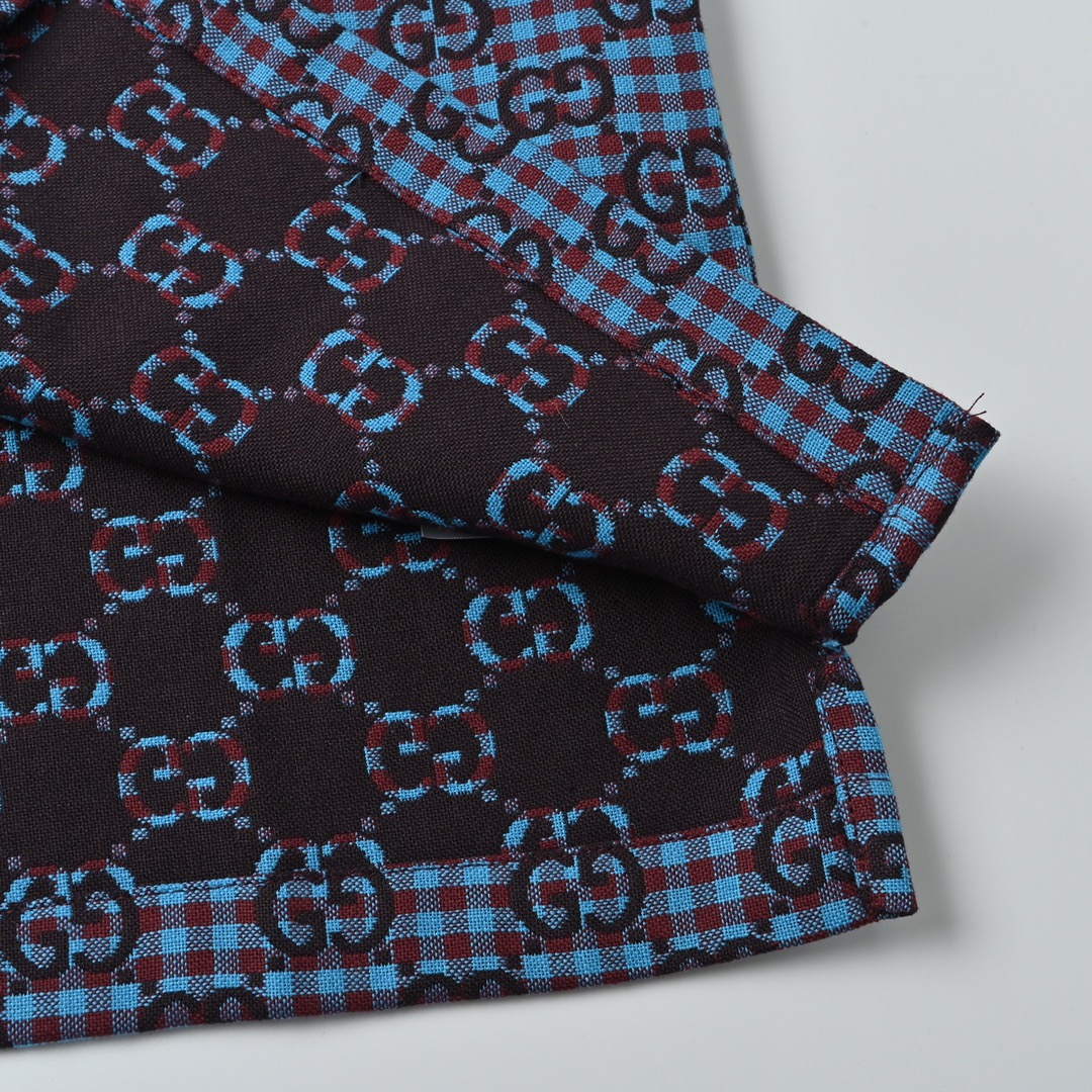 Gucci 古驰 2025SS 双G提花满印套装短袖外套 双G提花短袖外套