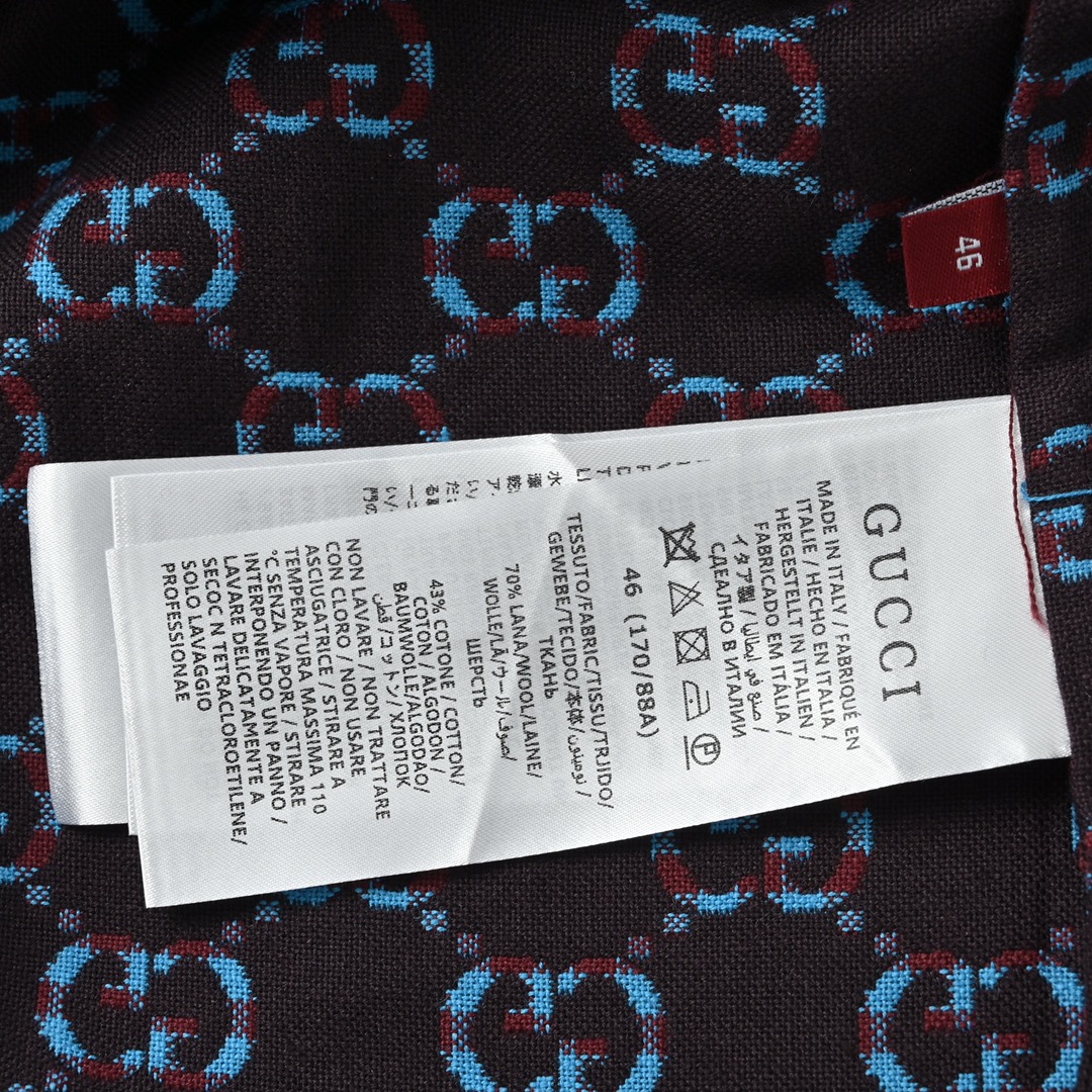Gucci 古驰 2025SS 双G提花满印套装短袖外套 双G提花短袖外套