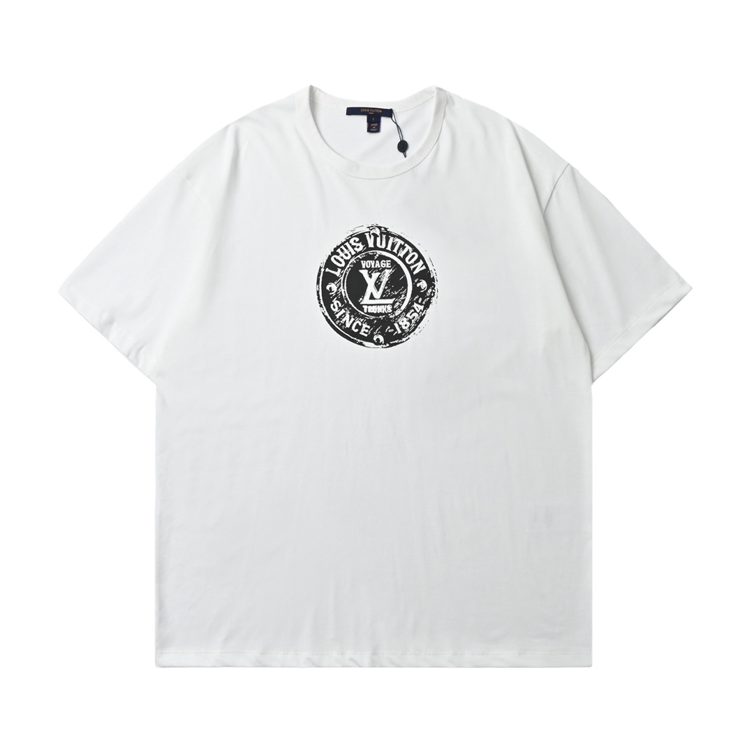 Louis Vuitton 路易威登 25Ss春夏新款 圆圈logo印花圆领短袖T恤-Chinese UA Cheap High Quatity Brand Clothes Bags handbags Sneakers wholesale wholesaler seller from China Factory suppliers Fashion Clothing Shoes best Quality Beautiful Price Louis Vuitton 路易威登 25Ss春夏新款 圆圈logo印花圆领短袖T恤