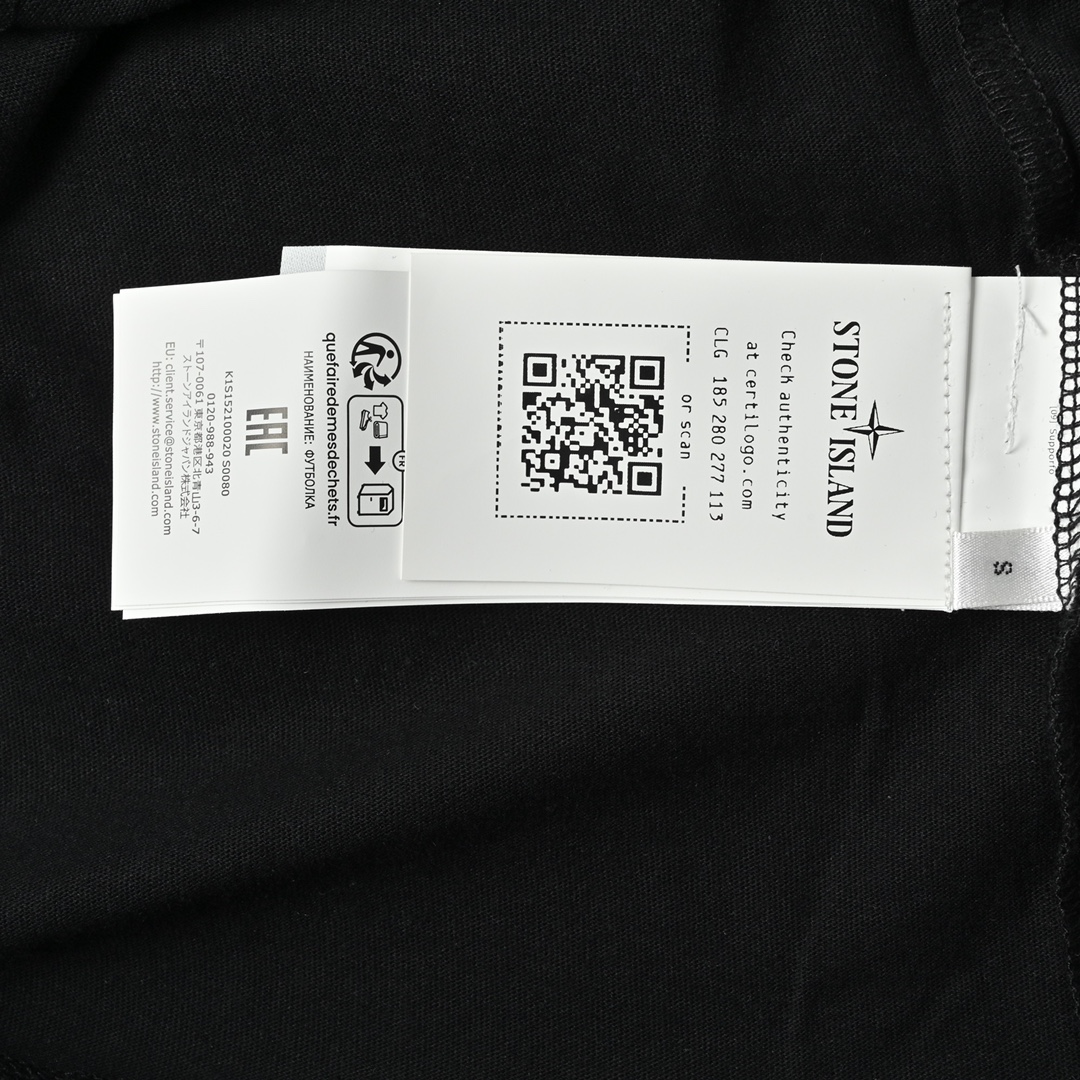 STONEISLAND石头岛｜反光罗盘徽标logo印花短袖T恤