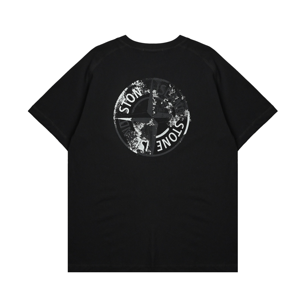 STONEISLAND石头岛｜反光罗盘徽标logo印花短袖T恤
