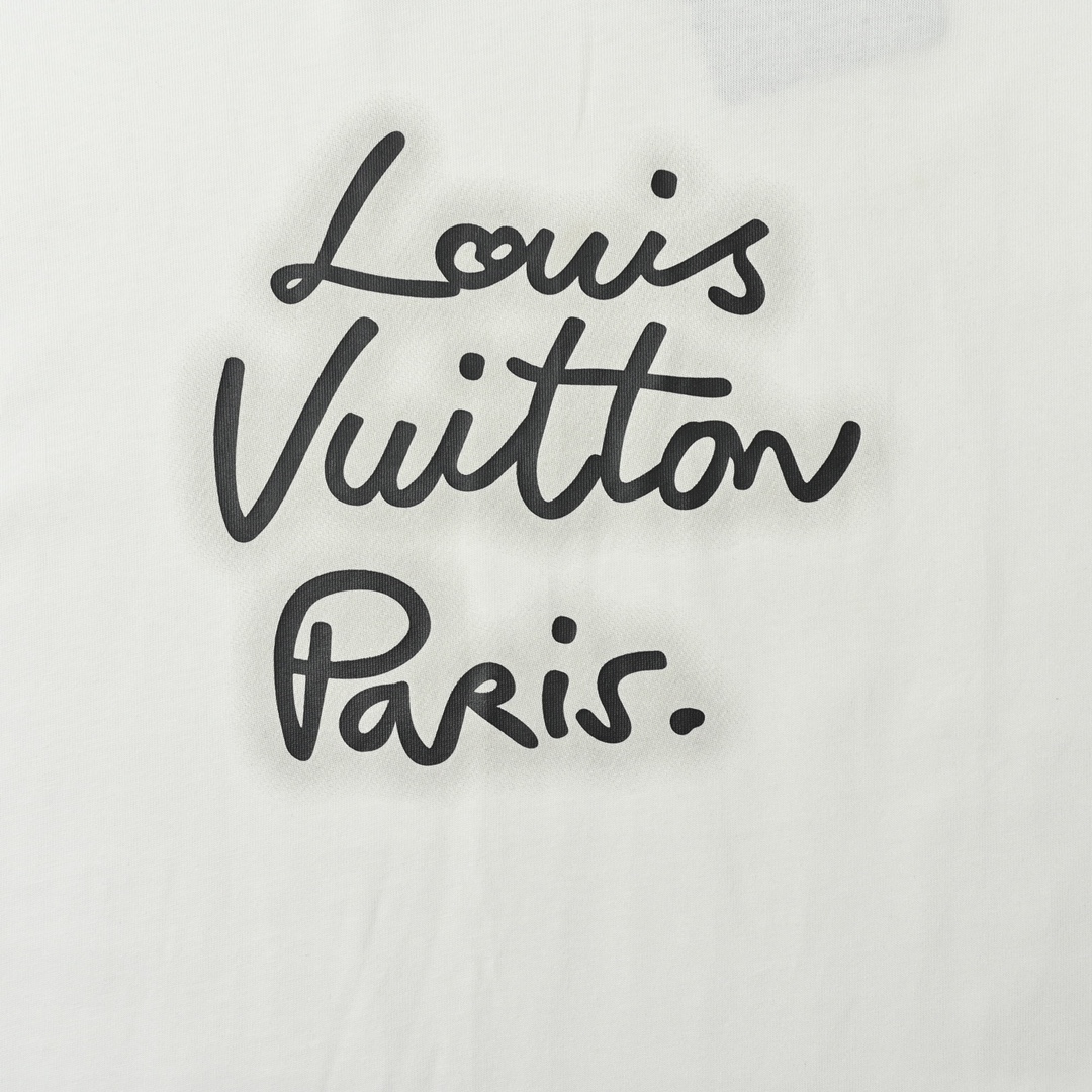 Louis Vuitton 路易威登 霓虹灯印花短袖T恤-Chinese UA Cheap High Quatity Brand Clothes Bags handbags Sneakers wholesale wholesaler seller from China Factory suppliers Fashion Clothing Shoes best Quality Beautiful Price Louis Vuitton 路易威登 霓虹灯印花短袖T恤