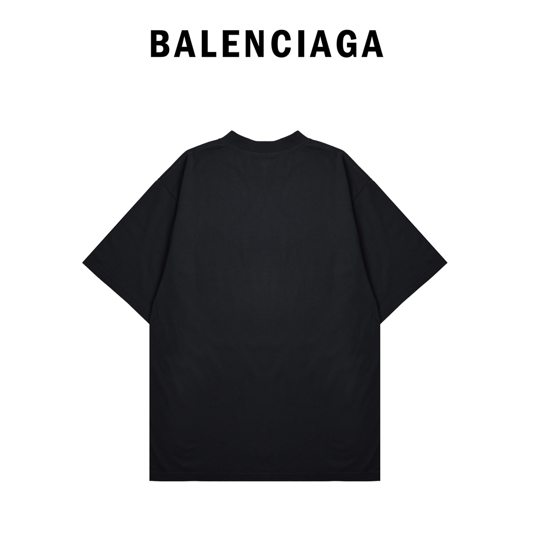 Balenciaga 巴黎世家 25ss 520胶贴短袖T恤