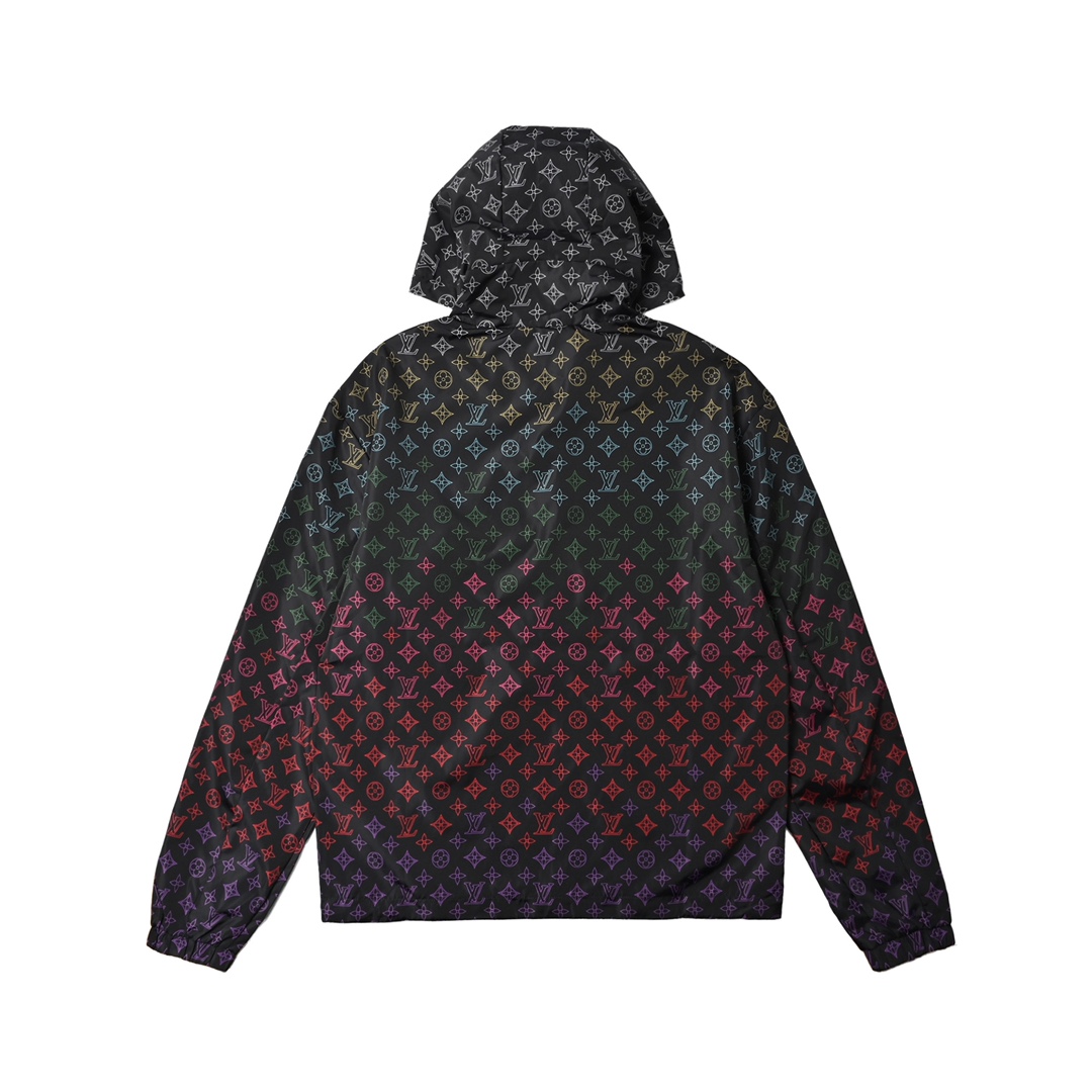 Louis Vuitton 路易威登 拼色满印连帽夹克外套