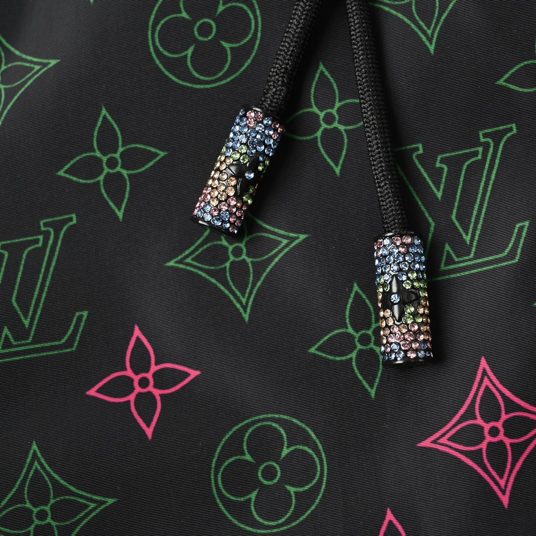 Louis Vuitton 路易威登 拼色满印连帽夹克外套