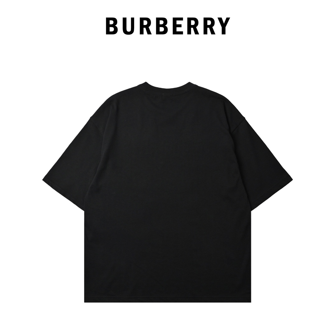 Burberry 巴宝莉 25新款短袖 十字绣骑士刺绣短袖T恤