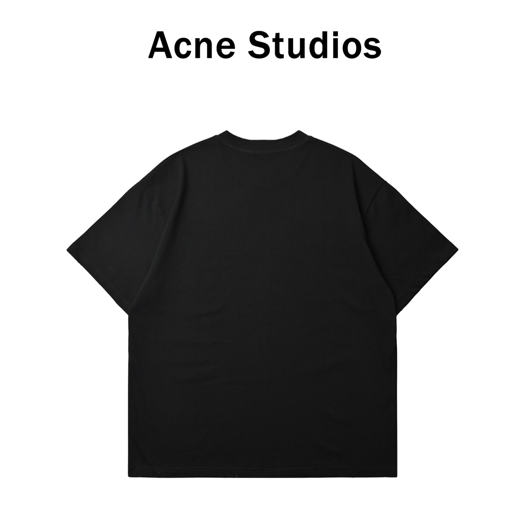 ACNE 25ss 小字母发泡印花短袖T恤-Chinese UA Cheap High Quatity Brand Clothes Bags handbags Sneakers wholesale wholesaler seller from China Factory suppliers Fashion Clothing Shoes best Quality Beautiful Price ACNE 25ss 小字母发泡印花短袖T恤