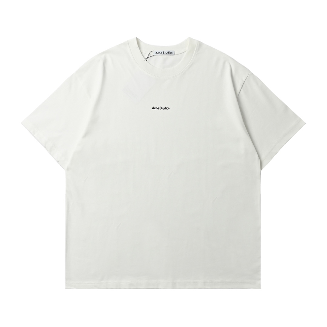 ACNE 25ss 小字母发泡印花短袖T恤