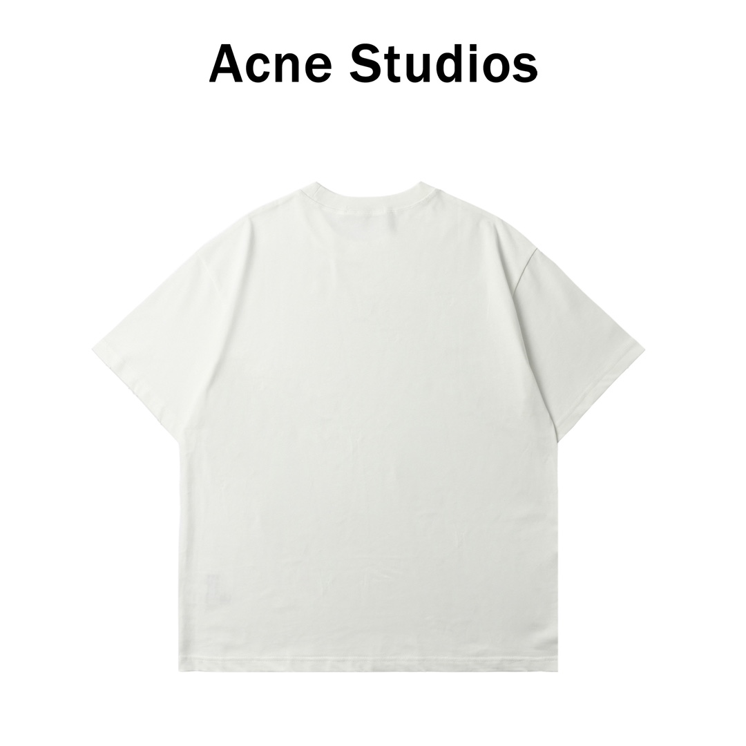 ACNE 25ss 小字母发泡印花短袖T恤