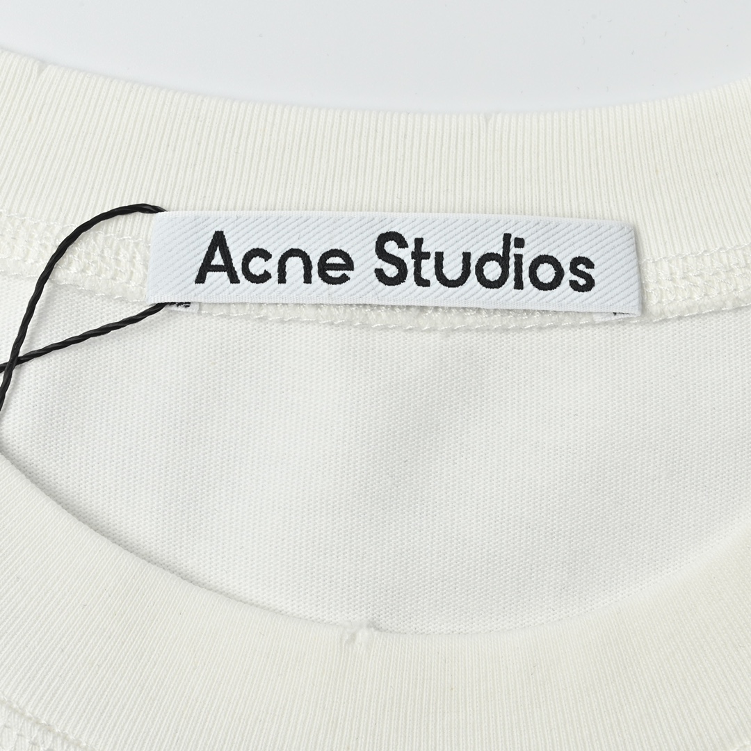 ACNE 25ss 小字母发泡印花短袖T恤