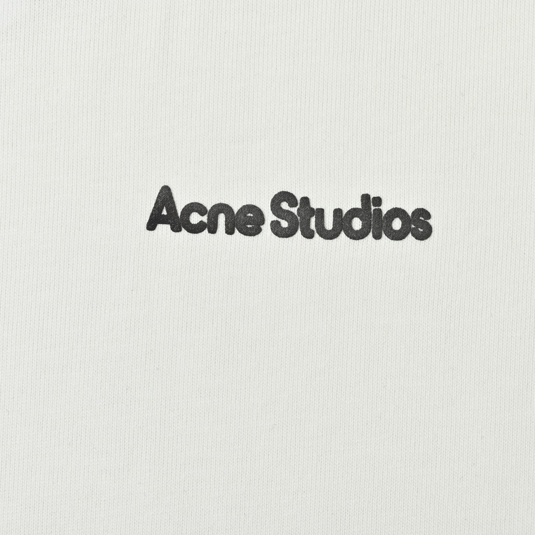 ACNE 25ss 小字母发泡印花短袖T恤