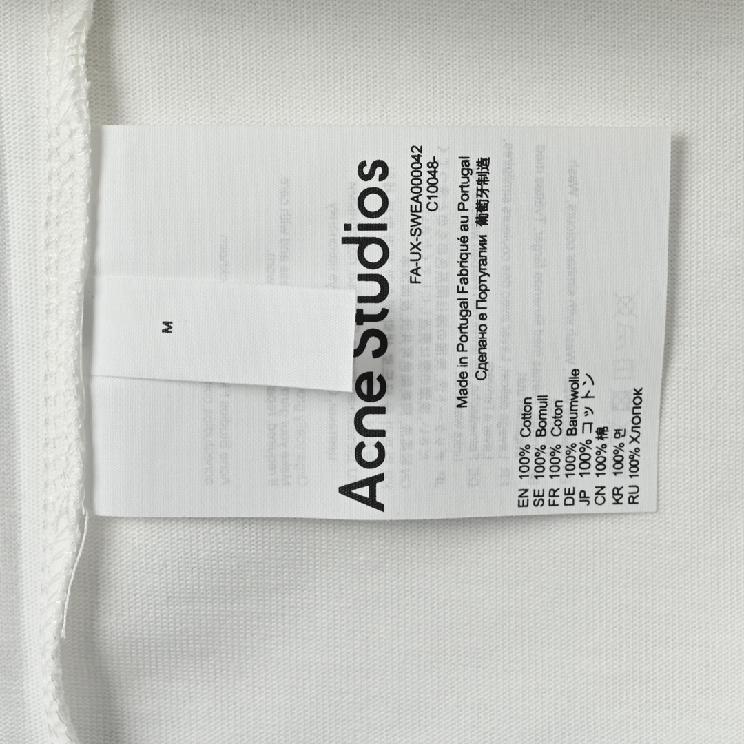 ACNE 25ss 小字母发泡印花短袖T恤