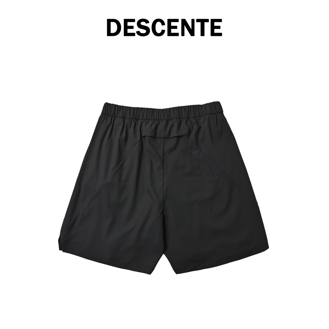 Descente 迪桑特 轻薄弹力速干跑步运动健身训练五分短裤