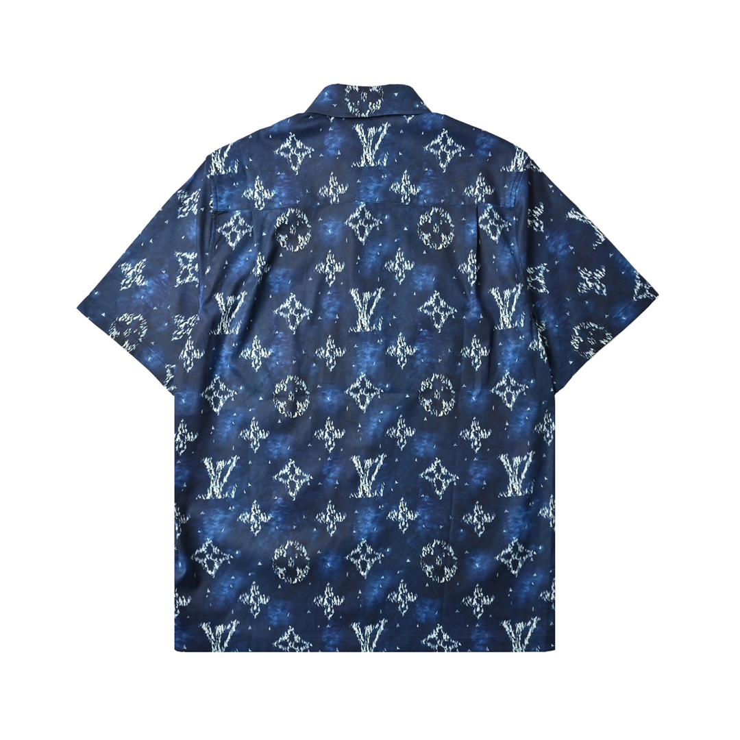 Louis Vuitton 路易威登 星空纹理图案套装短袖衬衫