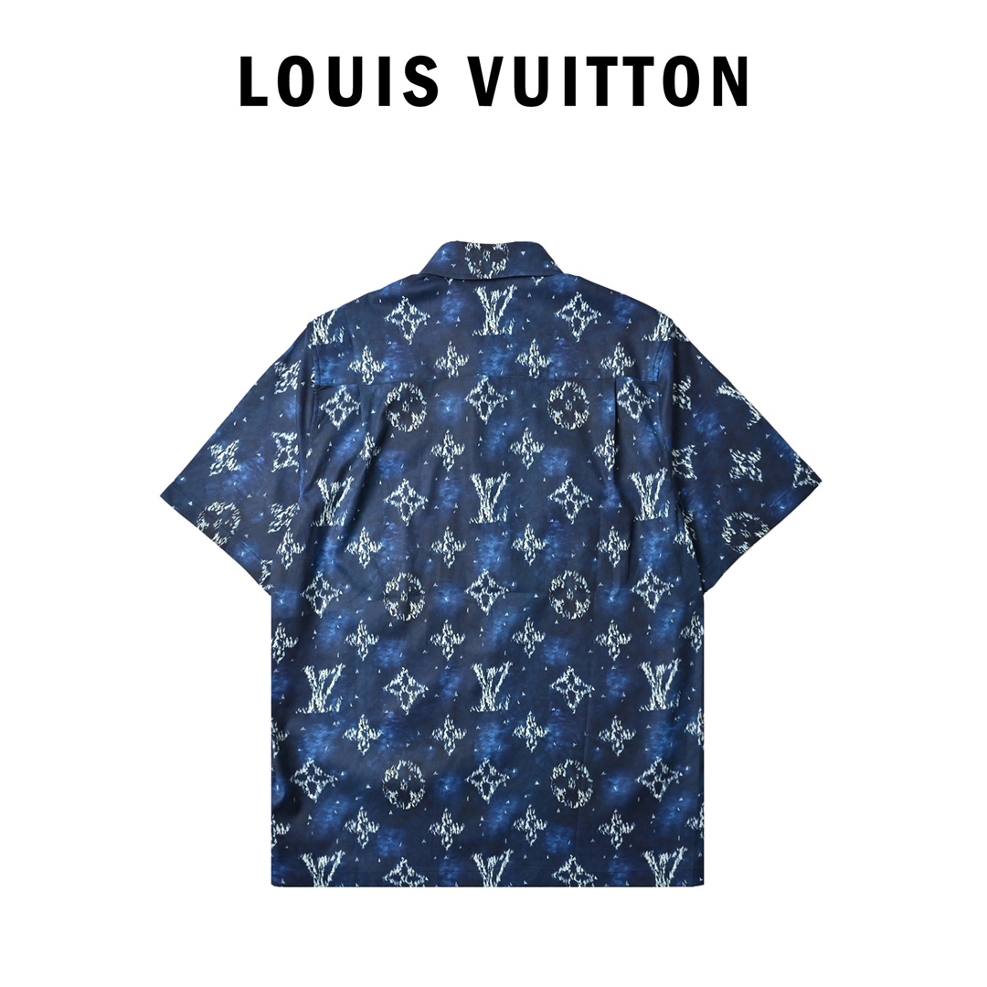 Louis Vuitton 路易威登 星空纹理图案套装短袖衬衫