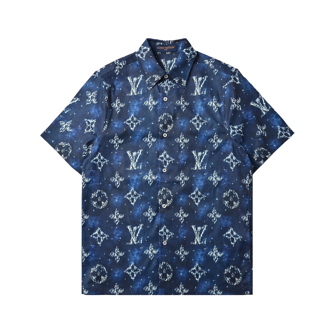 Louis Vuitton 路易威登 星空纹理图案套装短袖衬衫