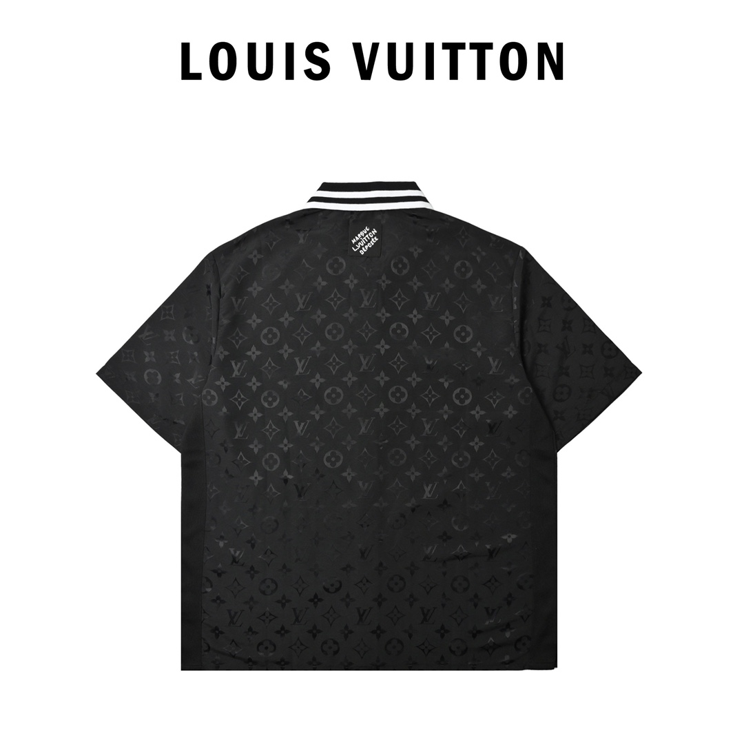 Louis Vuitton 路易威登 提花桑蚕丝套装短袖衬衫