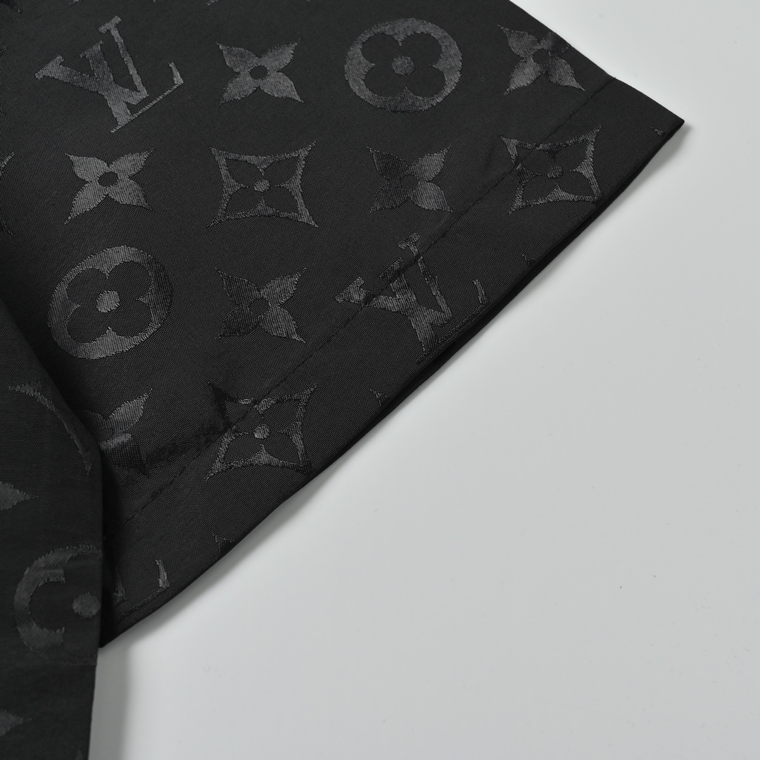 Louis Vuitton 路易威登 提花桑蚕丝套装短袖衬衫