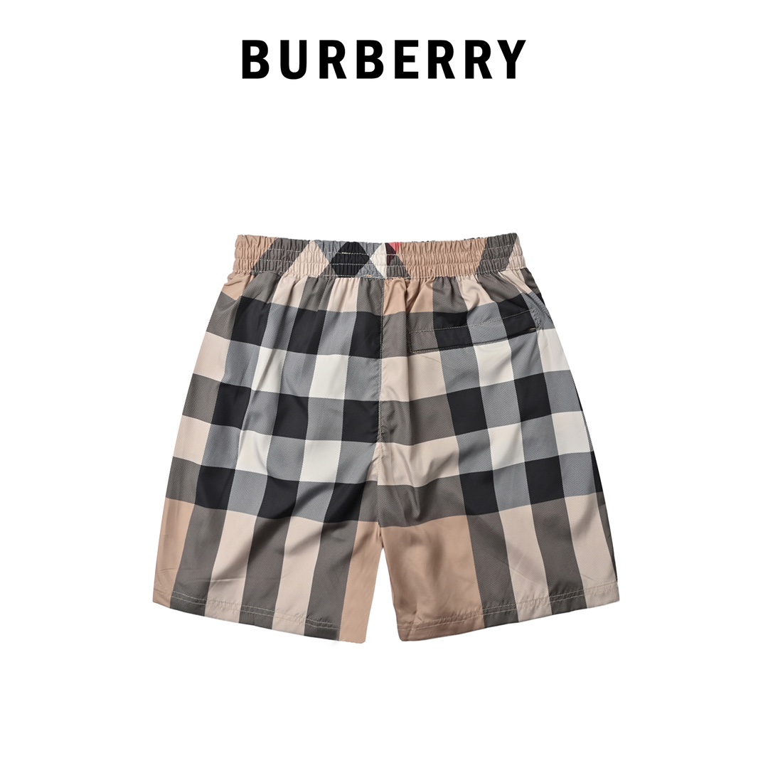Burberry 巴宝莉 经典大格子沙滩短裤