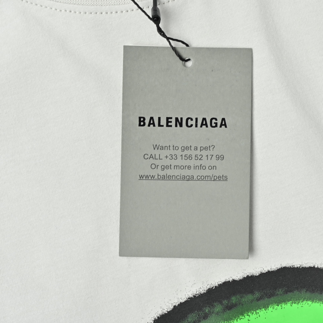 Balenciaga 巴黎世家 25ss 溶解笑脸外星人短袖