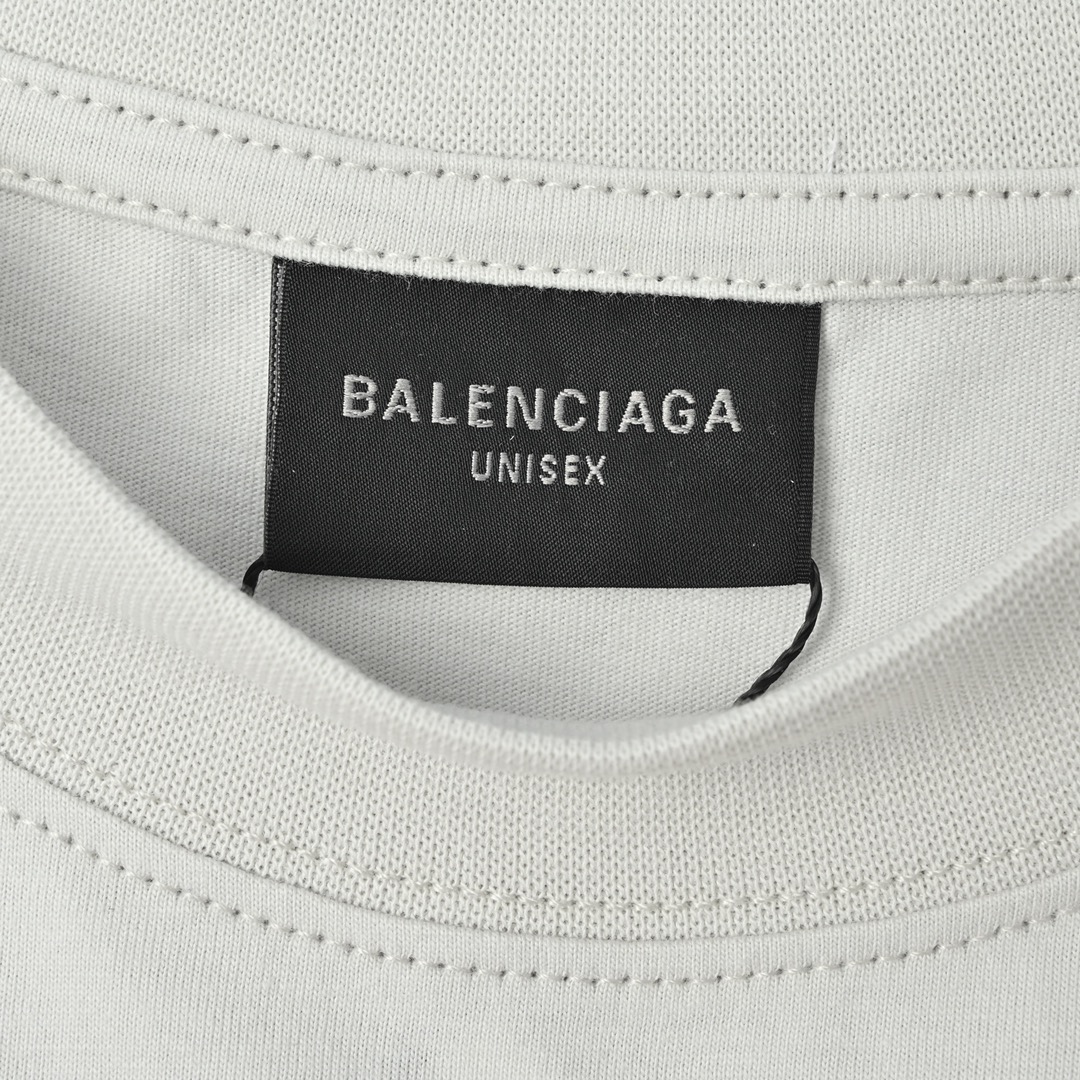 Balenciaga 巴黎世家 25ss 溶解笑脸外星人短袖