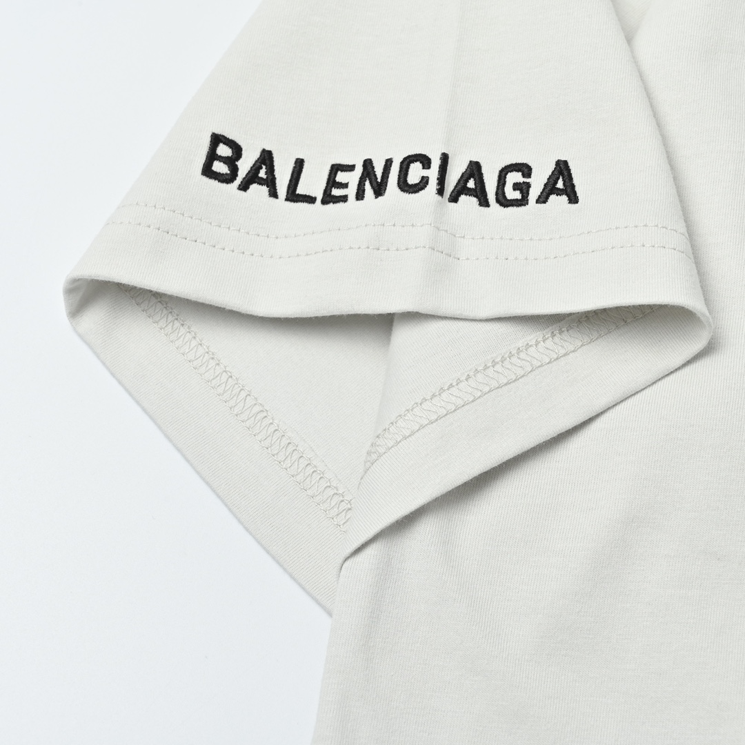 Balenciaga 巴黎世家 25ss 溶解笑脸外星人短袖